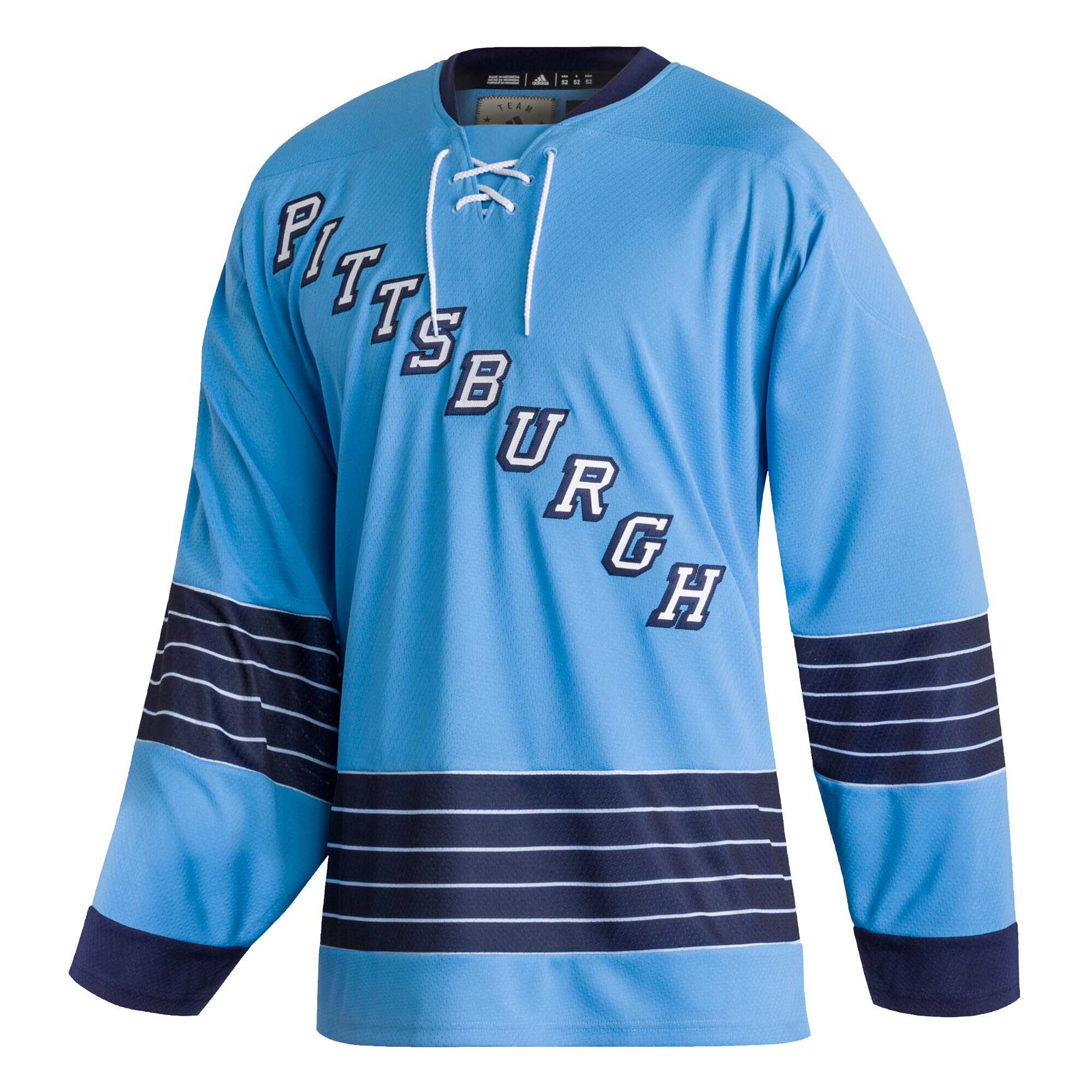 Pittsburgh Penguins adidas Team Classics Authentic Blank Jersey - Light Blue - vstockx