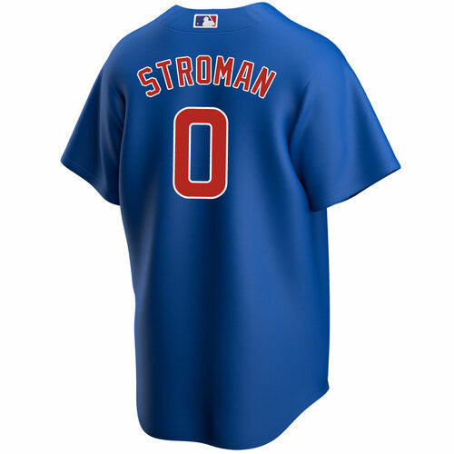 Men's Chicago Cubs Marcus Stroman Alternate Blue Premium Stitch Replica Jersey - vstockx