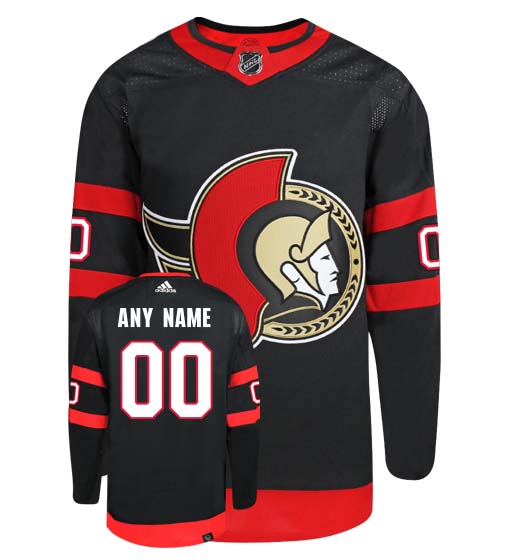 Customizable Ottawa Senators Adidas Primegreen Authentic NHL Hockey Jersey - vstockx