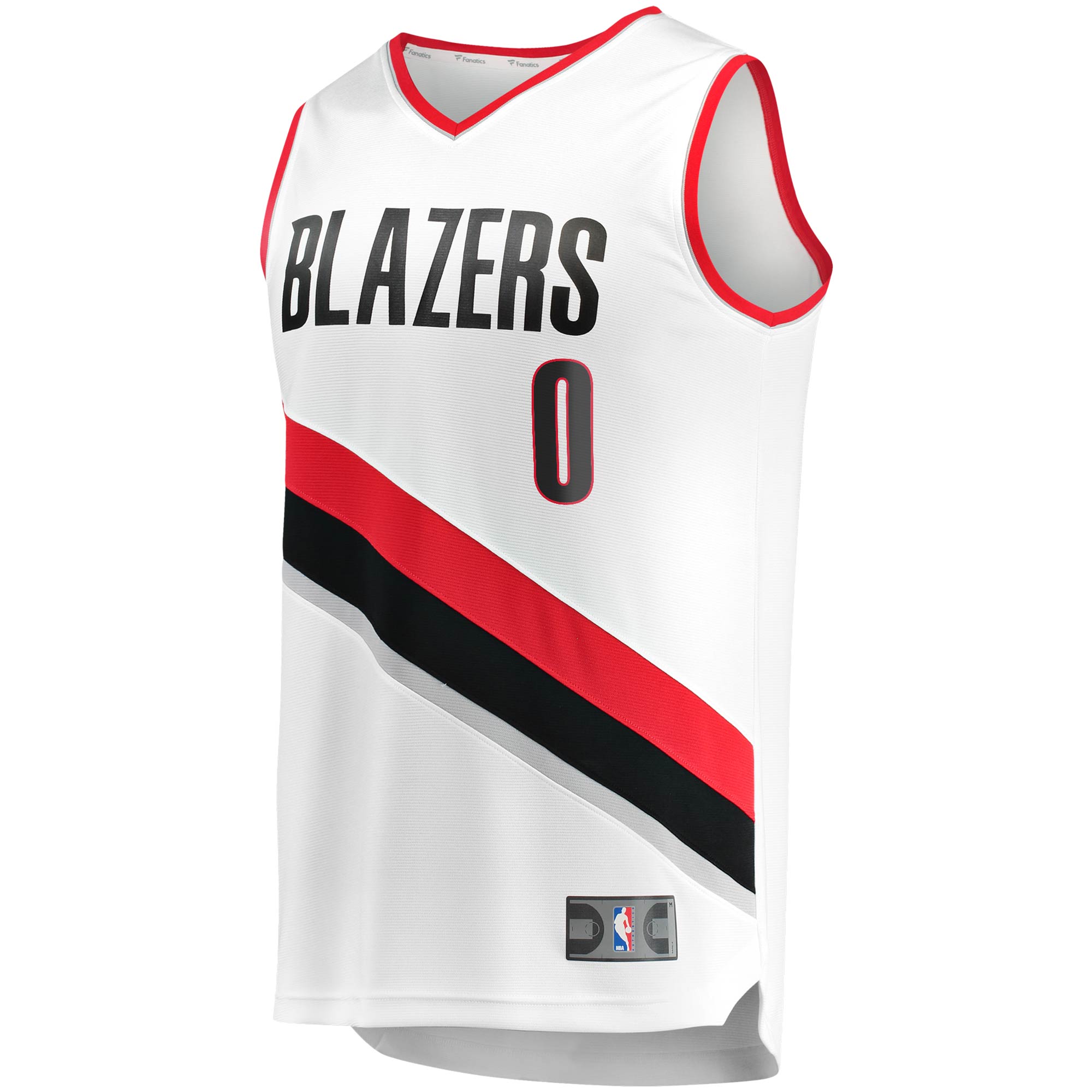 Damian Lillard Portland Trail Blazers Fanatics Branded 2020/21 Fast Break Replica Jersey - Association Edition - White - vstockx