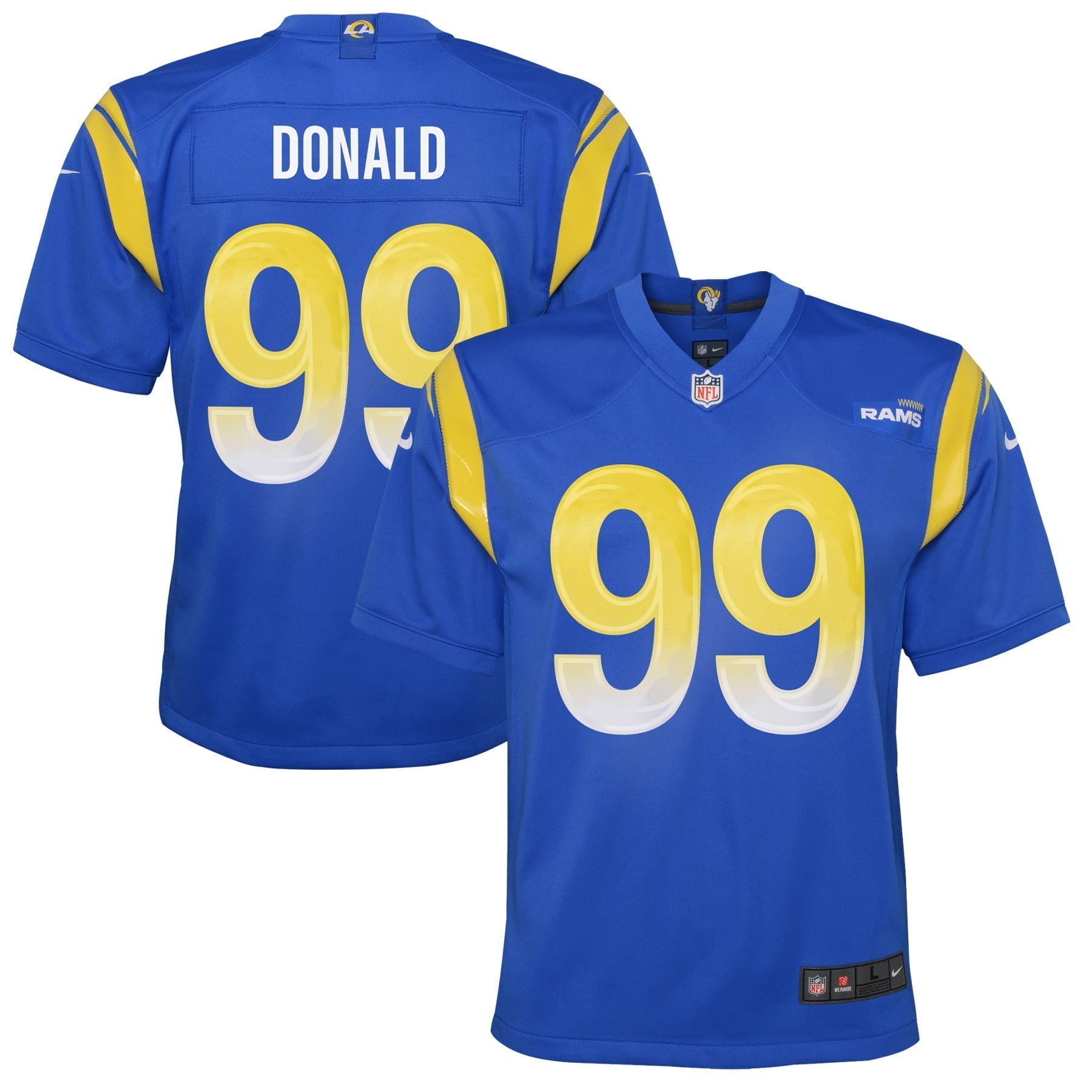 Youth Nike Aaron Donald Royal Los Angeles Rams Game Jersey - vstockx