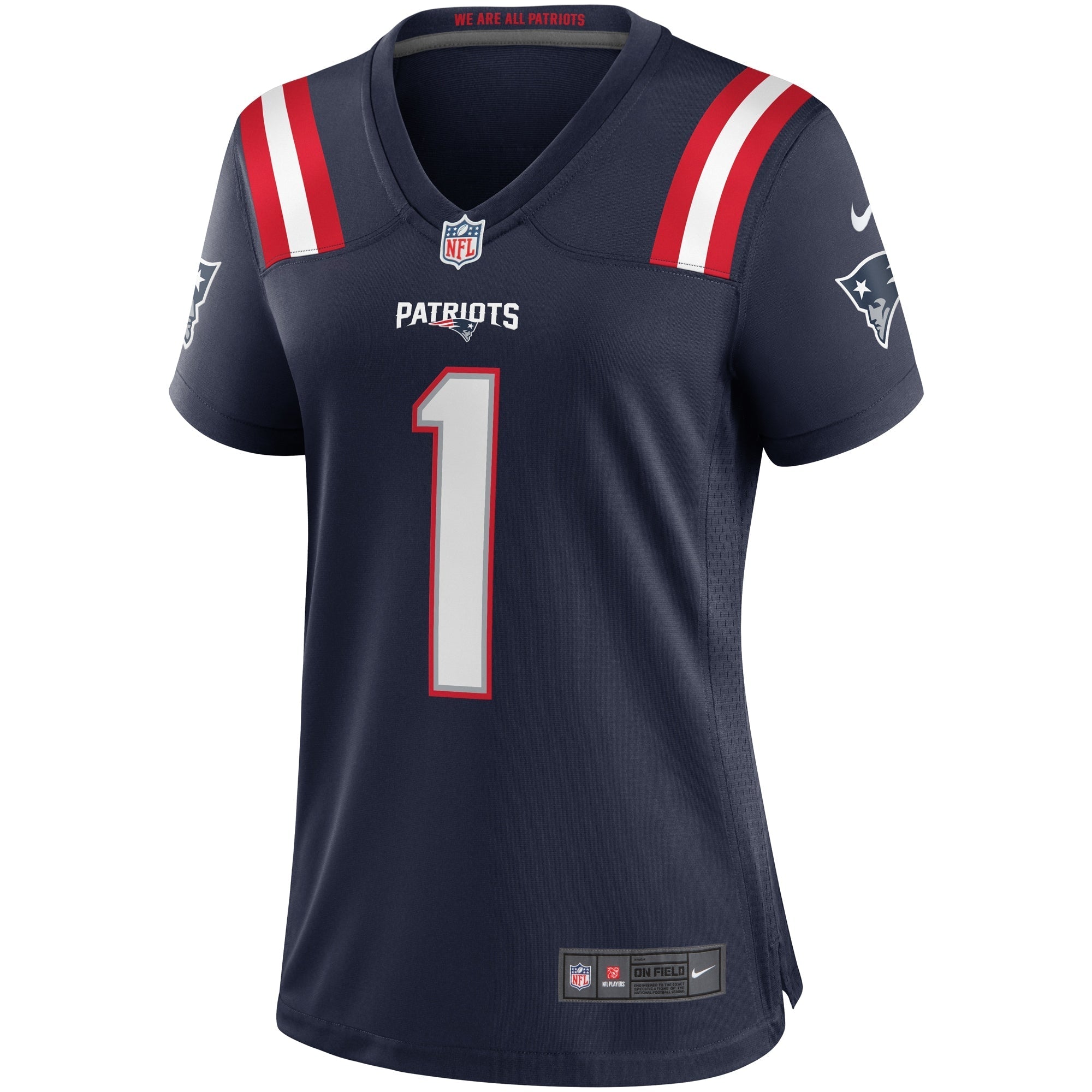 Women's Nike Cam Newton Navy New England Patriots Game Jersey - vstockx