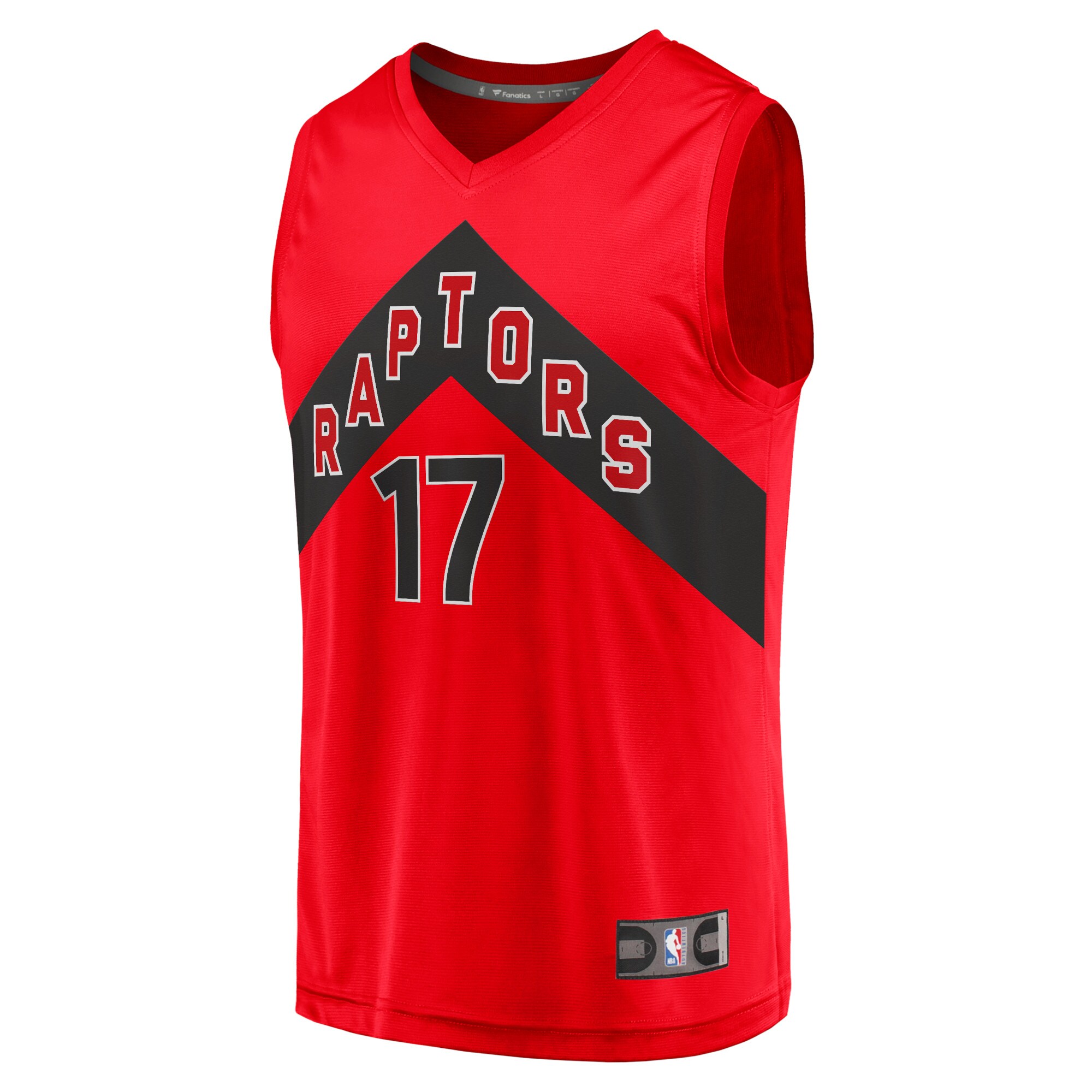 Isaac Bonga Toronto Raptors Fanatics Branded Youth 2021/22 Fast Break Replica Jersey - Icon Edition - Red - vstockx
