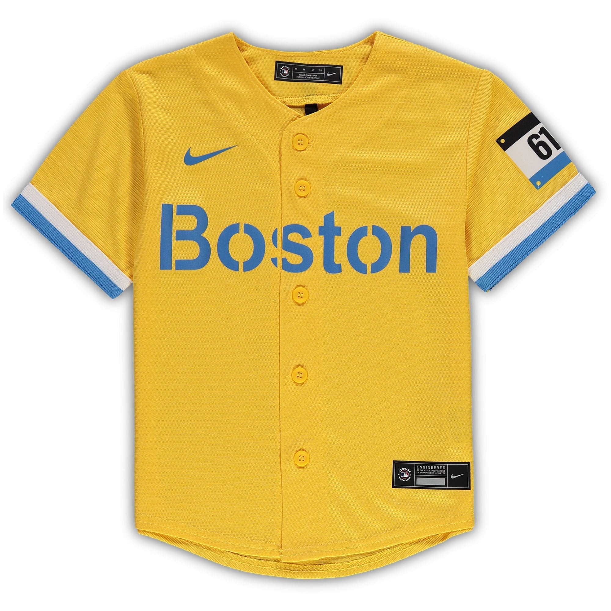 Preschool Nike Gold Boston Red Sox MLB City Connect Replica Team Jersey - vstockx
