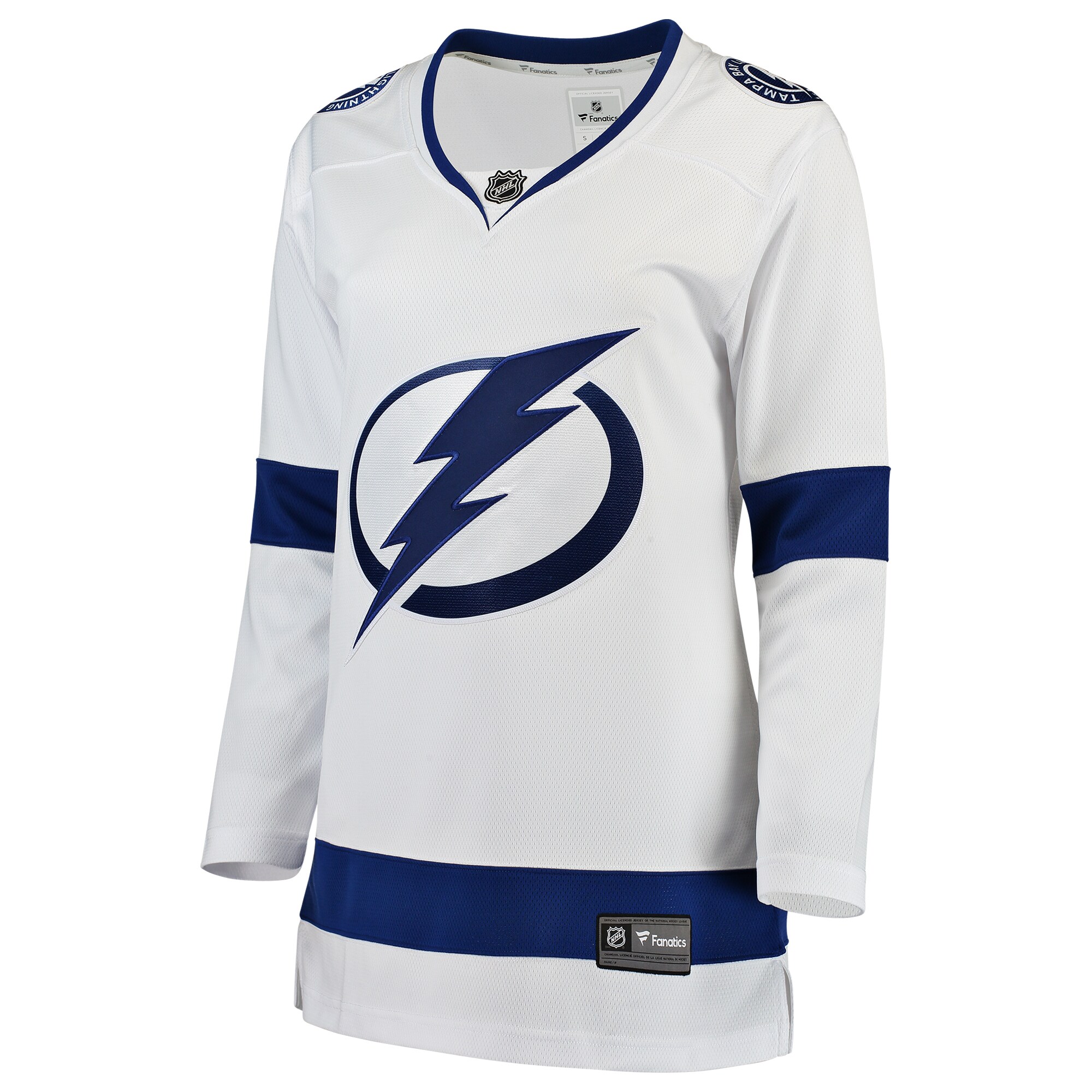 Tampa Bay Lightning Fanatics Branded Women's Away Breakaway Jersey - White - vstockx
