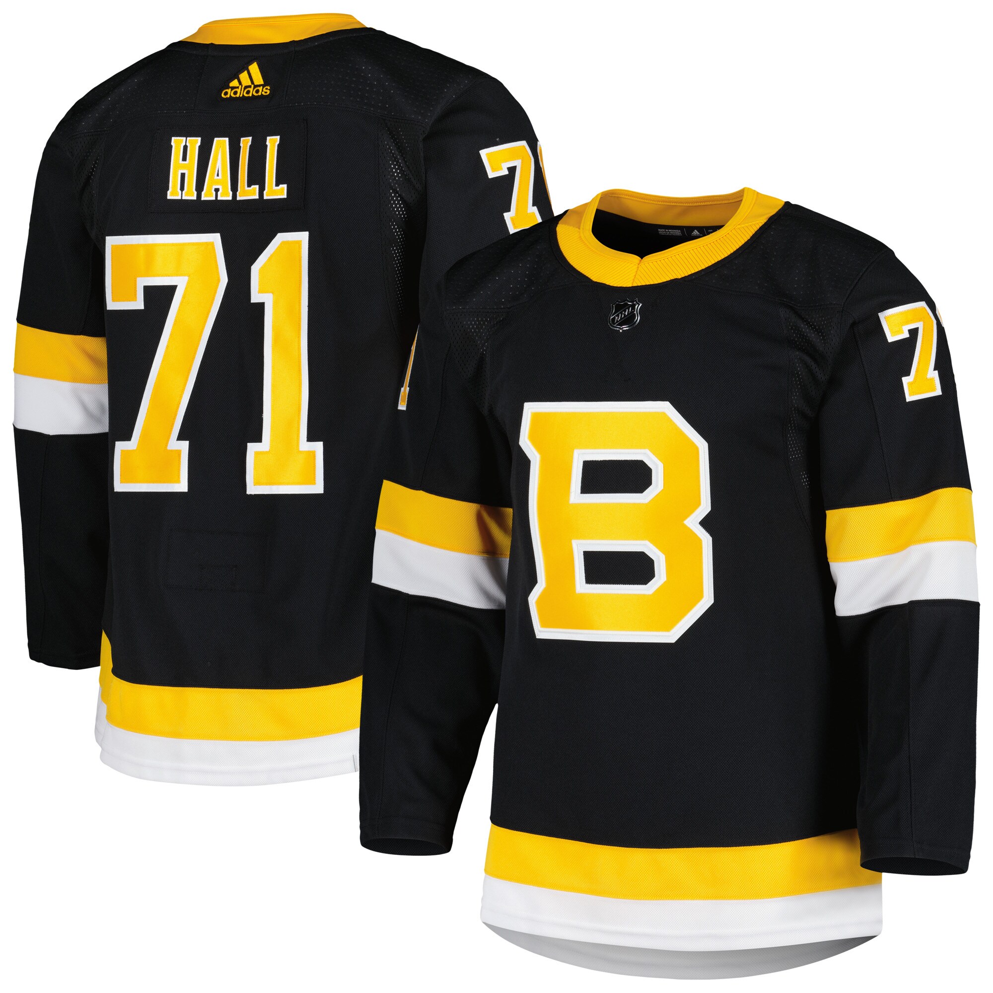 Taylor Hall Boston Bruins adidas Alternate Primegreen Authentic Pro Player Jersey - Black - vstockx