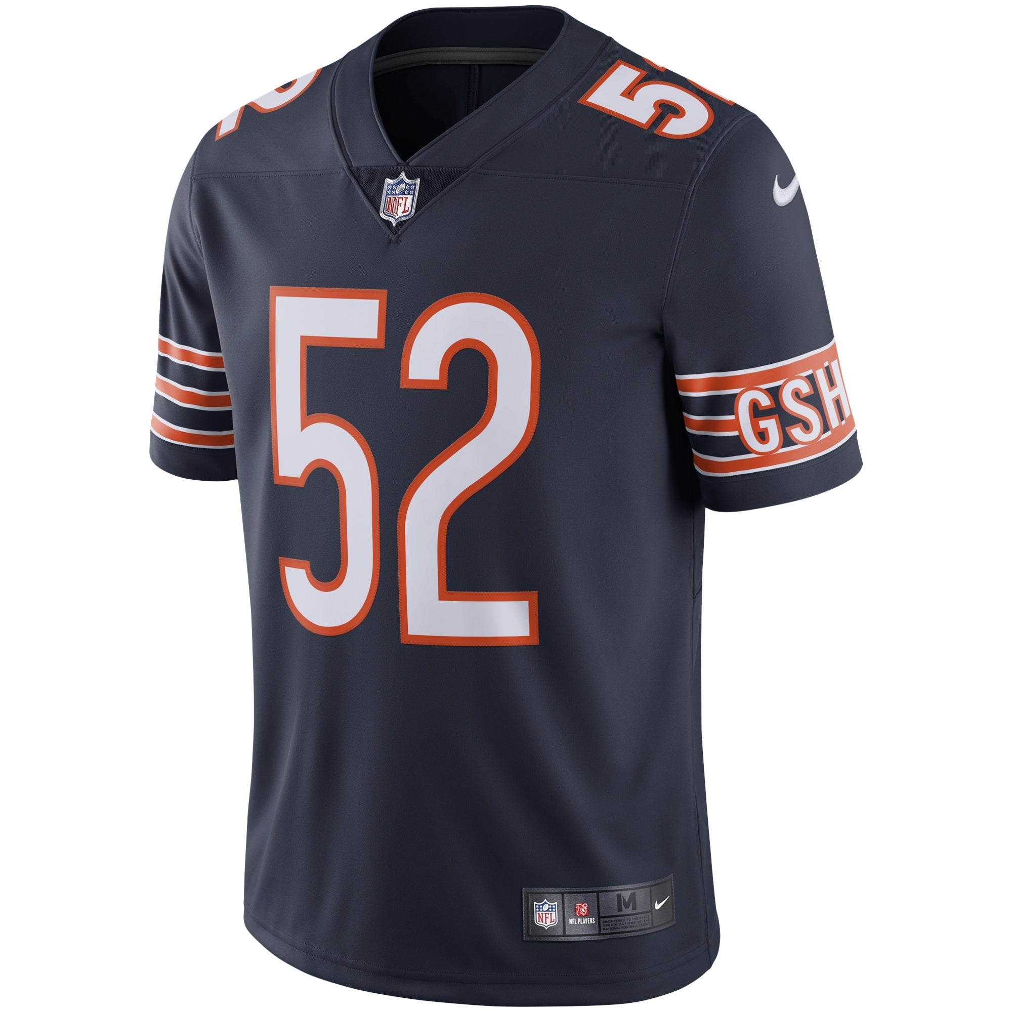 Men's Nike Khalil Mack Navy Chicago Bears Vapor Limited Jersey - vstockx