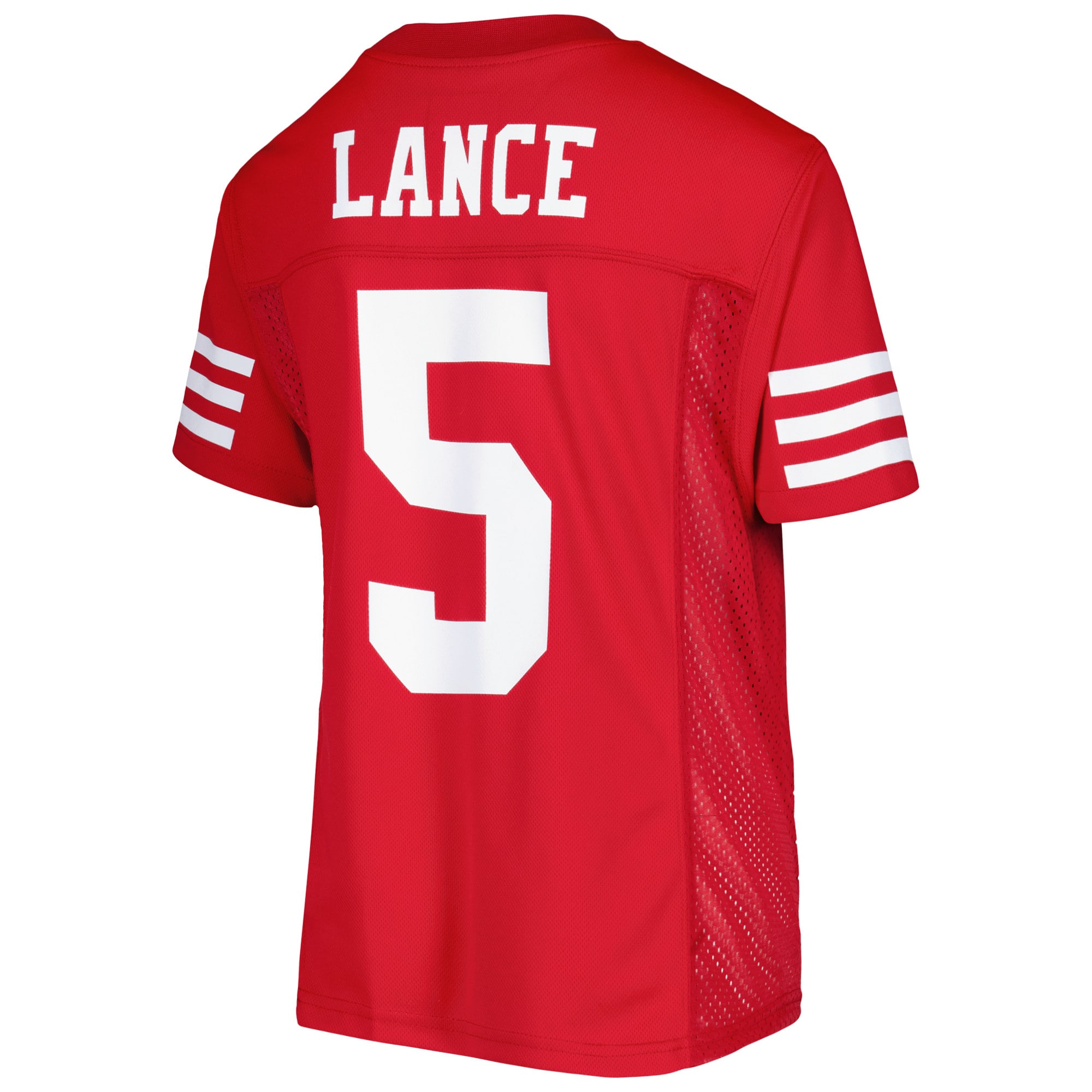 Trey Lance San Francisco 49ers Youth Team Replica Player Jersey - Scarlet - vstockx