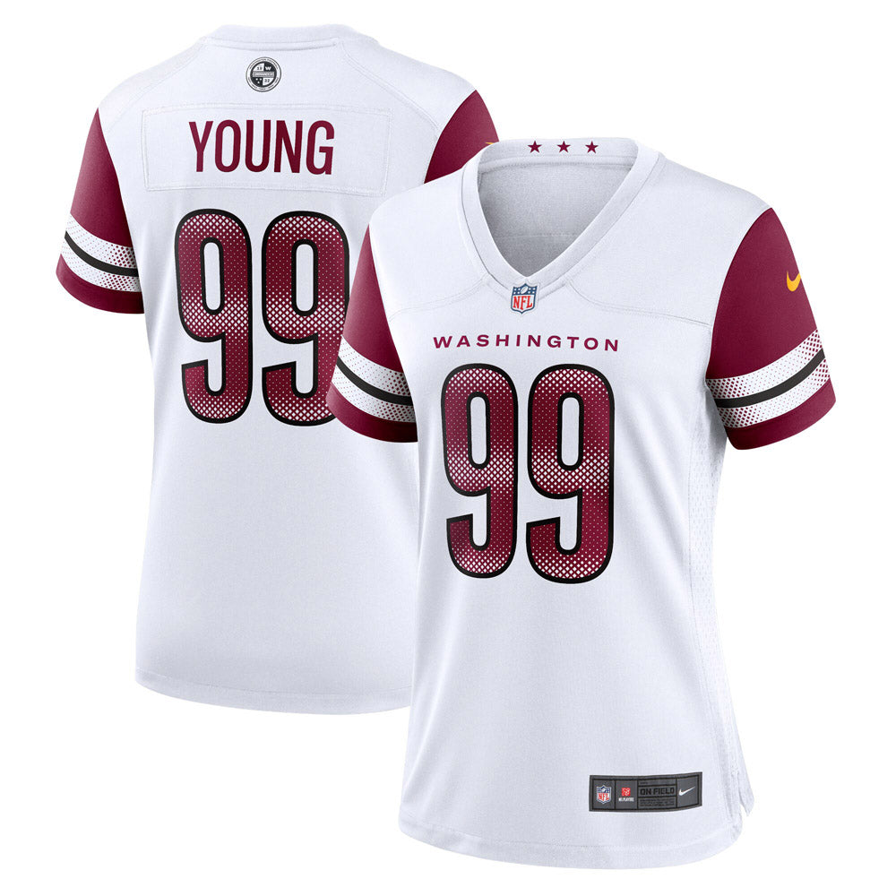 Women's Washington Commanders Chase Young Game Jersey- White - vstockx