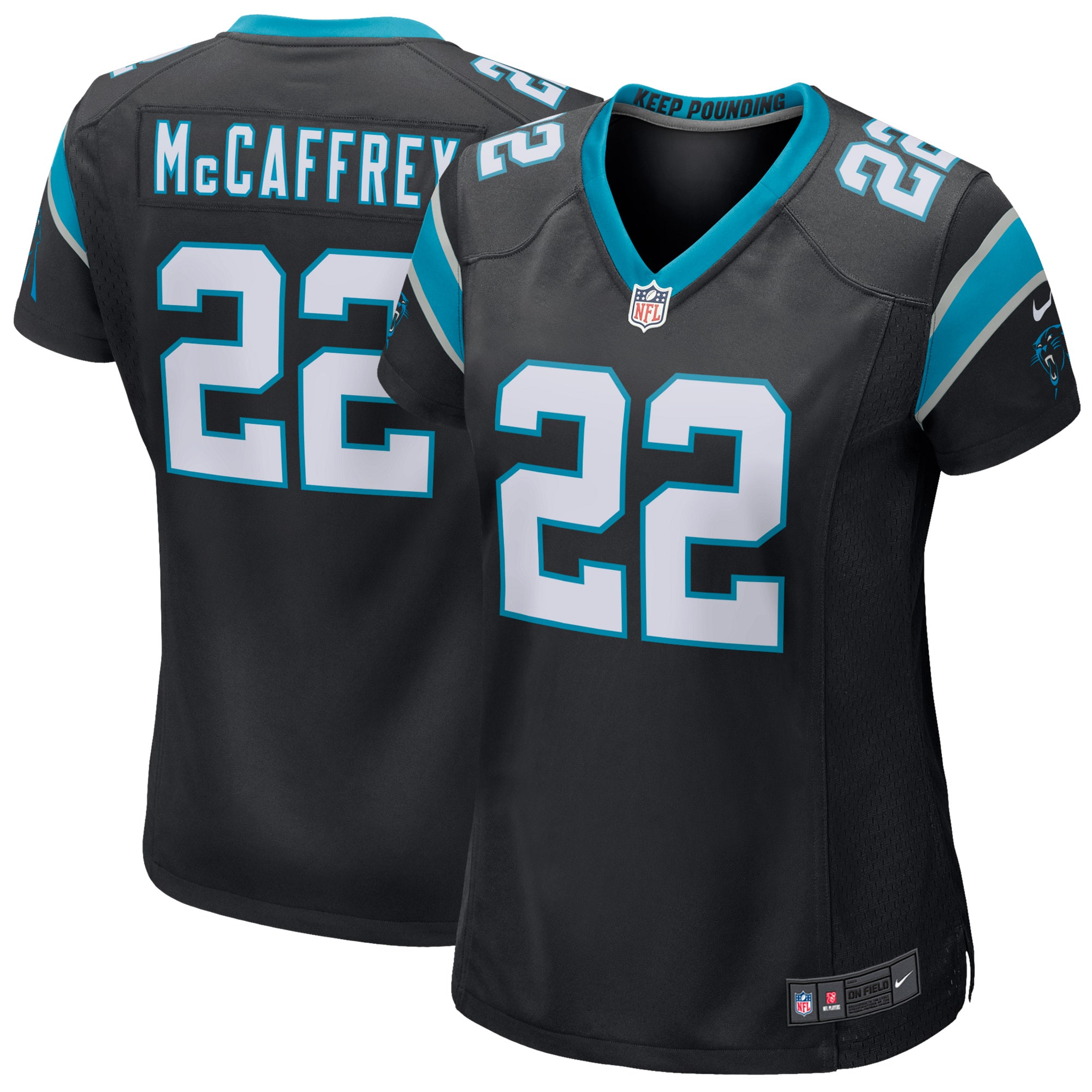 Christian McCaffrey Carolina Panthers Nike Women's Player Jersey - Black - vstockx