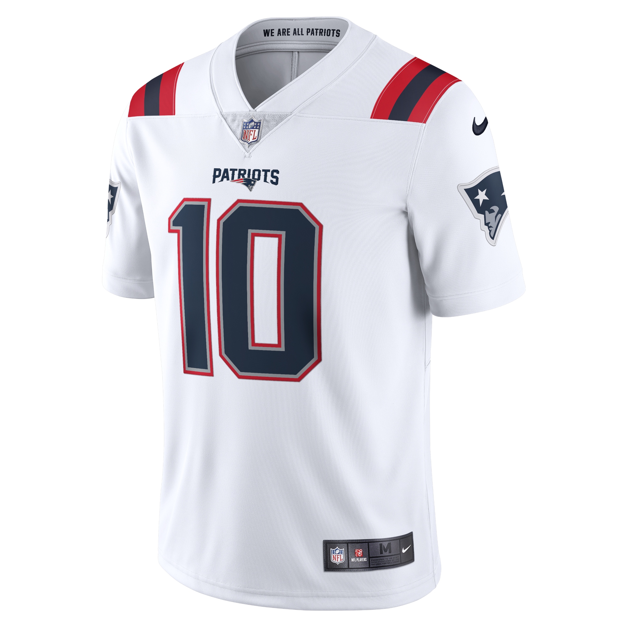 Mac Jones New England Patriots Nike Vapor Limited Jersey - White - vstockx