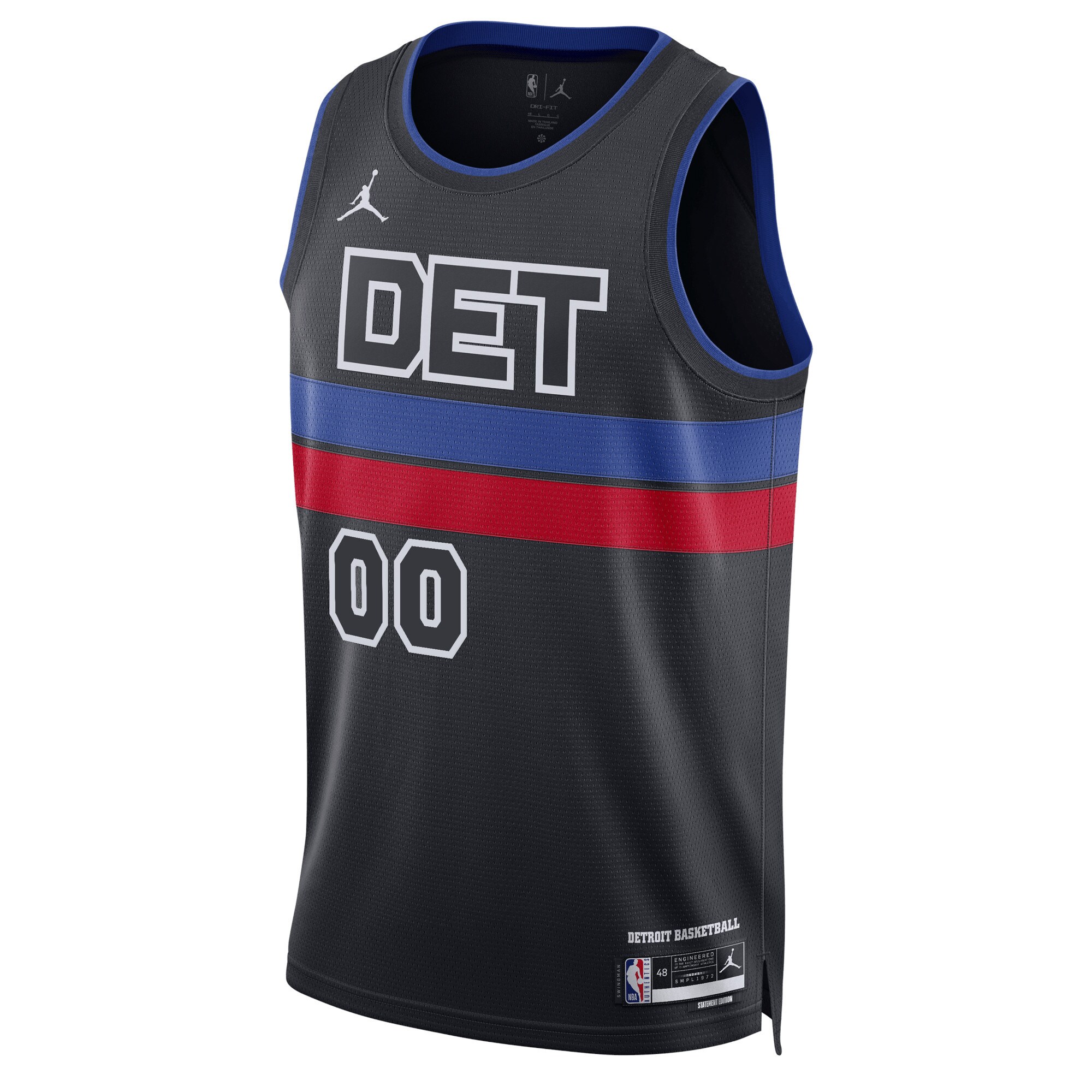 Detroit Pistons Jordans Brand Unisex 2022/23 Swingman Custom Jersey - Statement Edition - Blue - vstockx