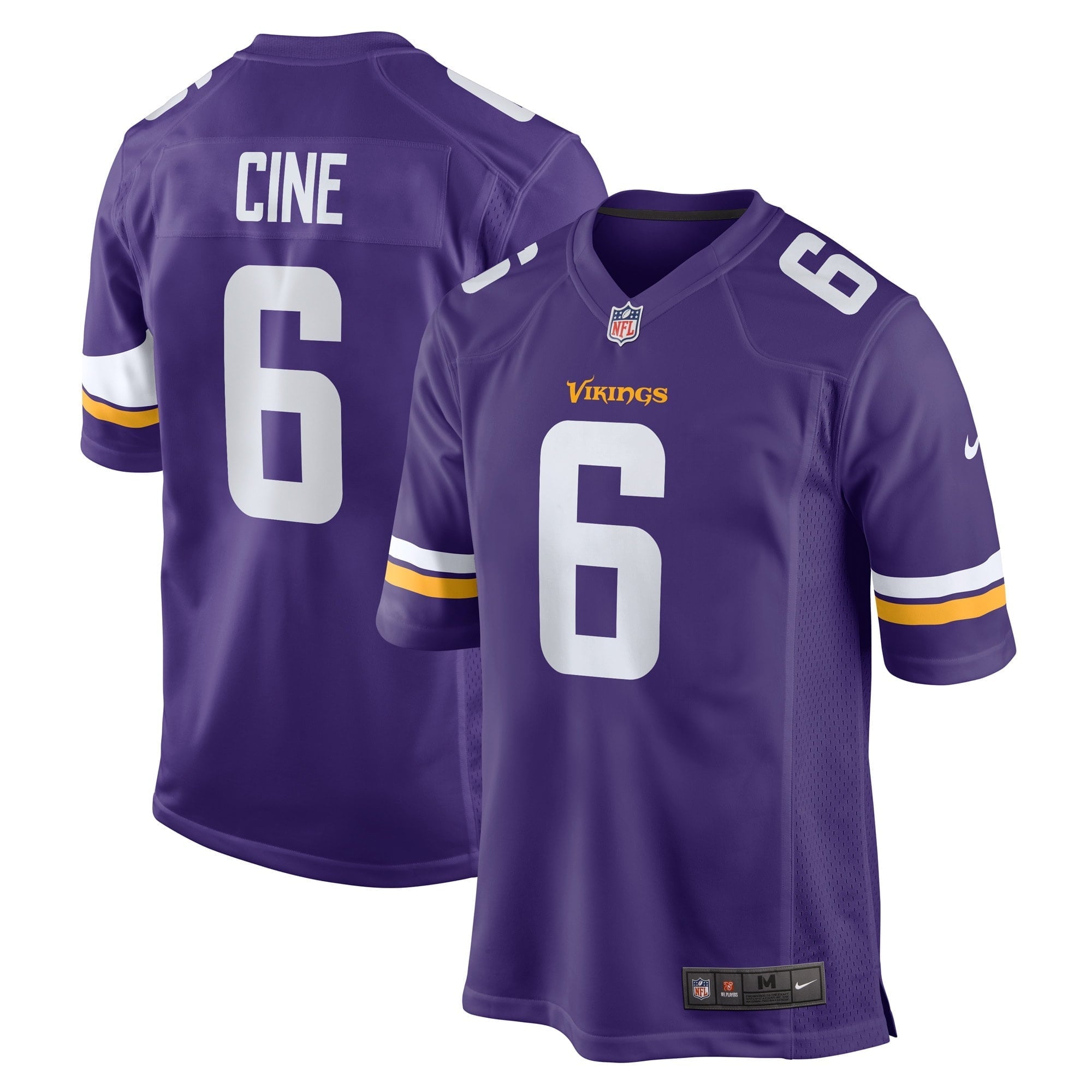 Men's Nike Lewis Cine Purple Minnesota Vikings Game Player Jersey - vstockx