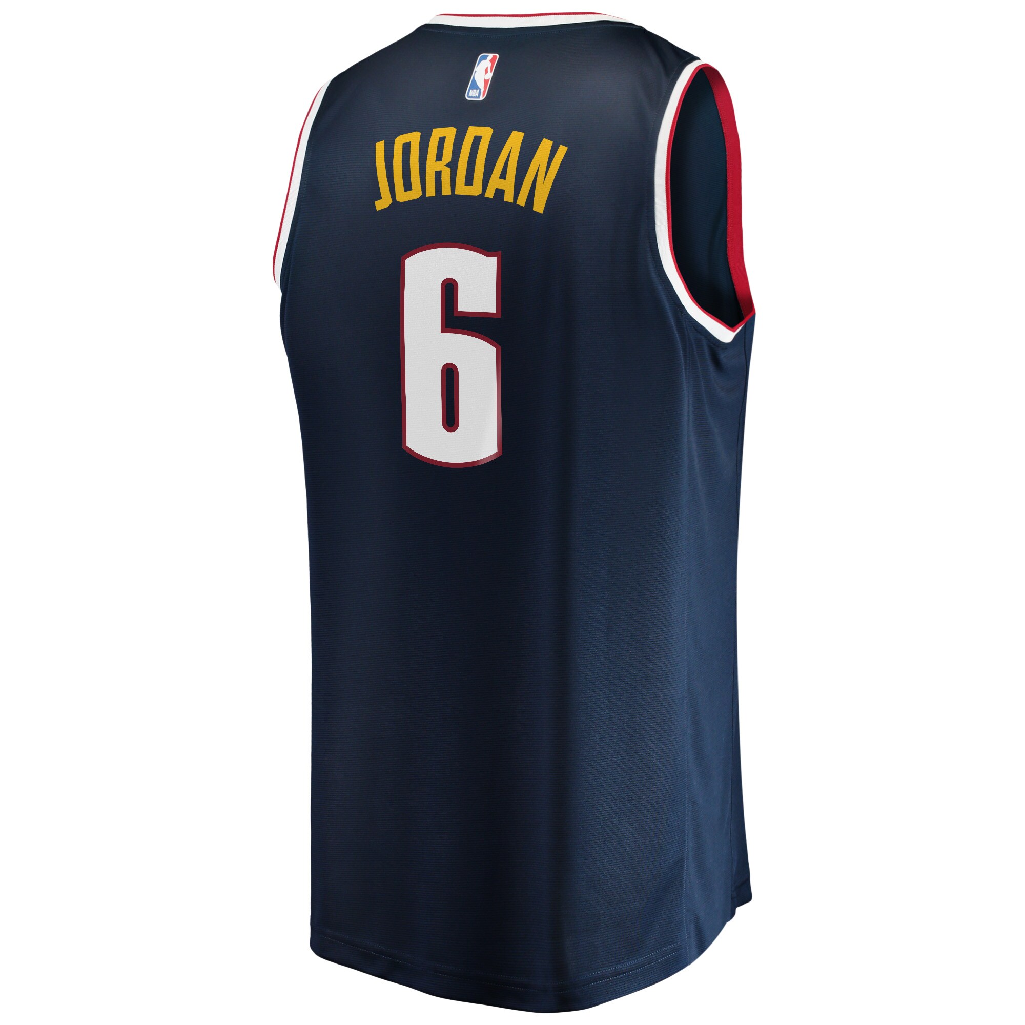 DeAndre Jordans Denver Nuggets Fanatics Branded Fast Break Player Jersey - Icon Edition - Navy - vstockx