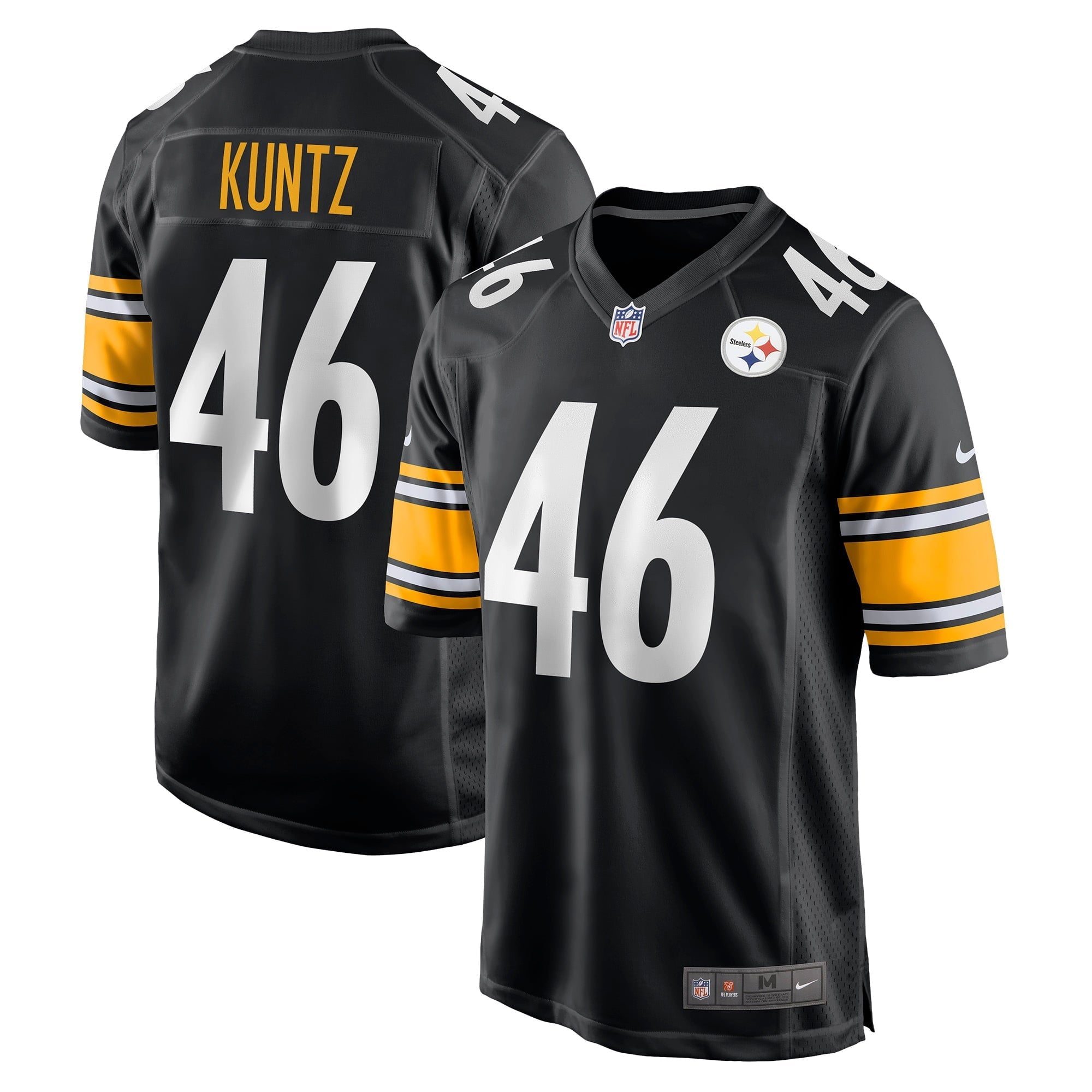 Men's Nike Christian Kuntz Black Pittsburgh Steelers Game Jersey - vstockx