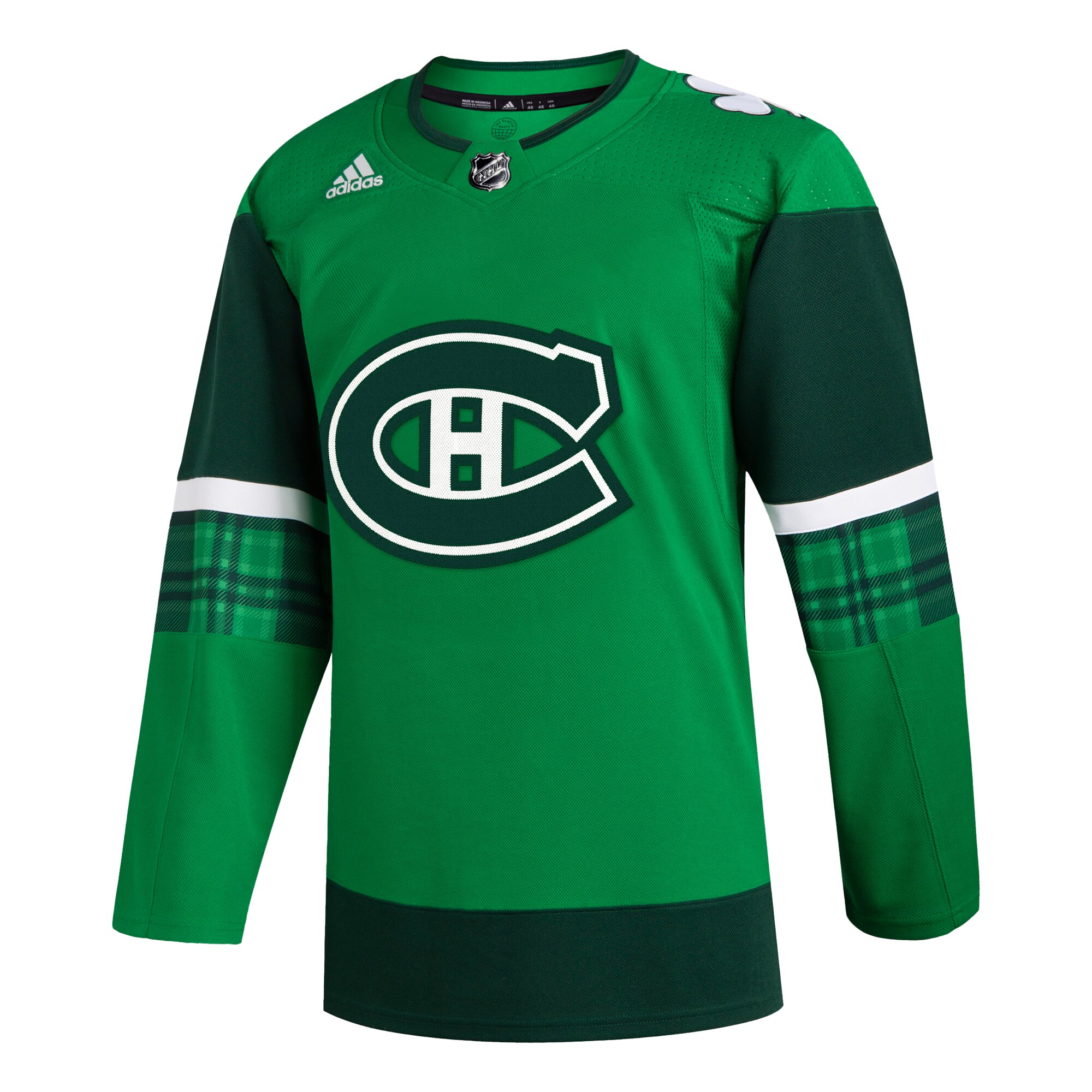 Montreal Canadiens adidas 2023 St. Patrick's Day Primegreen Authentic Jersey - Kelly Green - vstockx