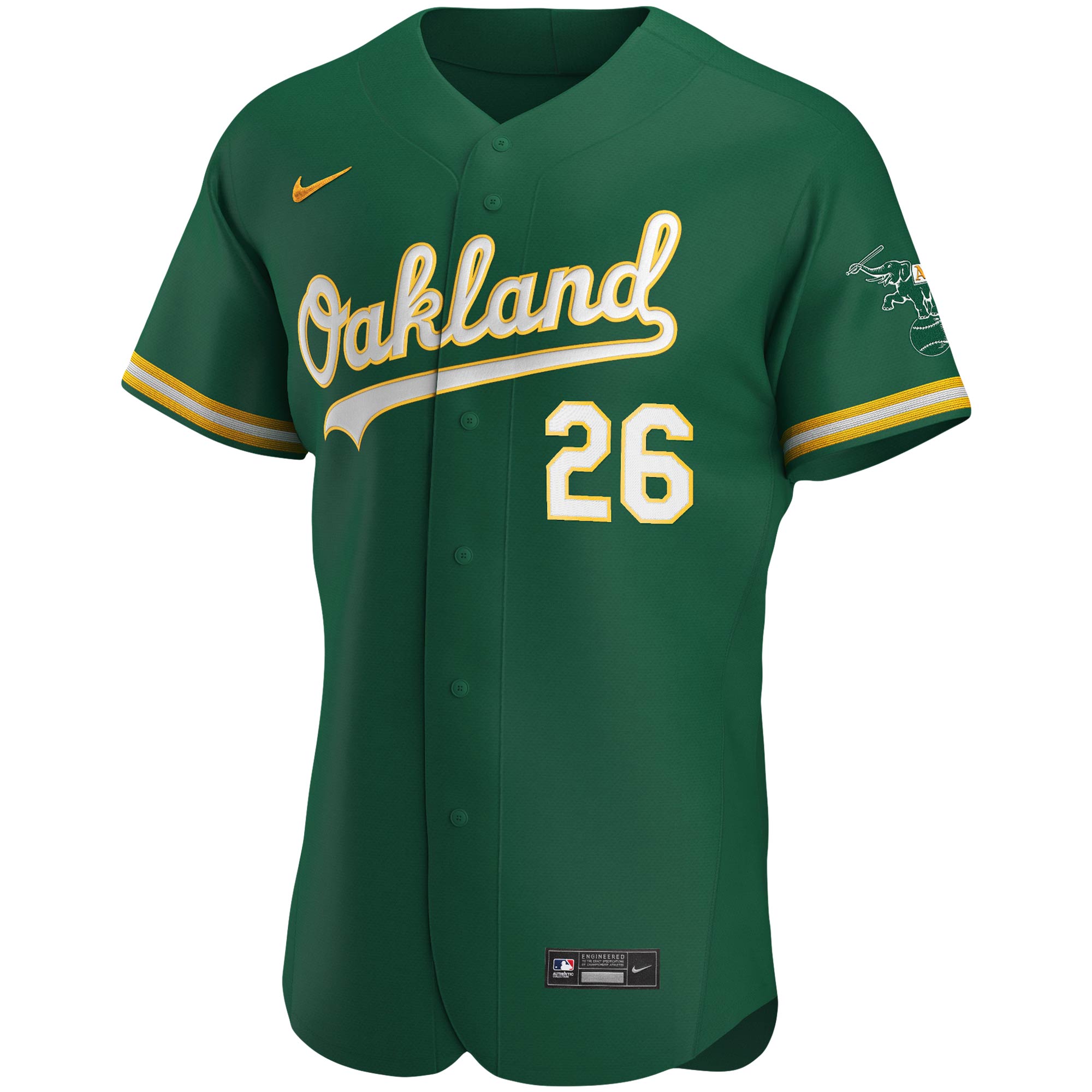 Matt Chapman Oakland Athletics Nike Alternate Authentic Player Jersey - Kelly Green - vstockx