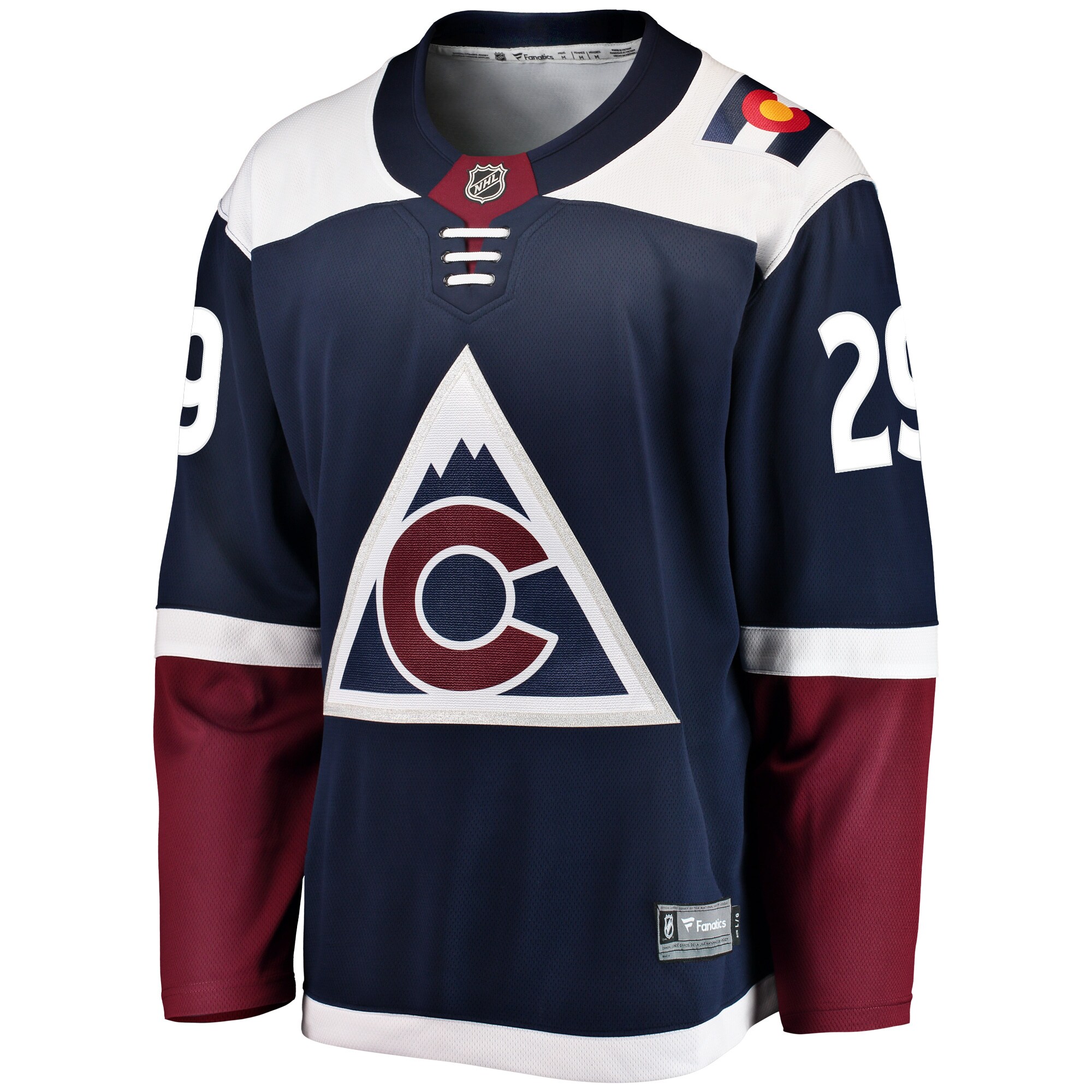 Nathan MacKinnon Colorado Avalanche Fanatics Branded Alternate Breakaway Player Jersey - Navy - vstockx