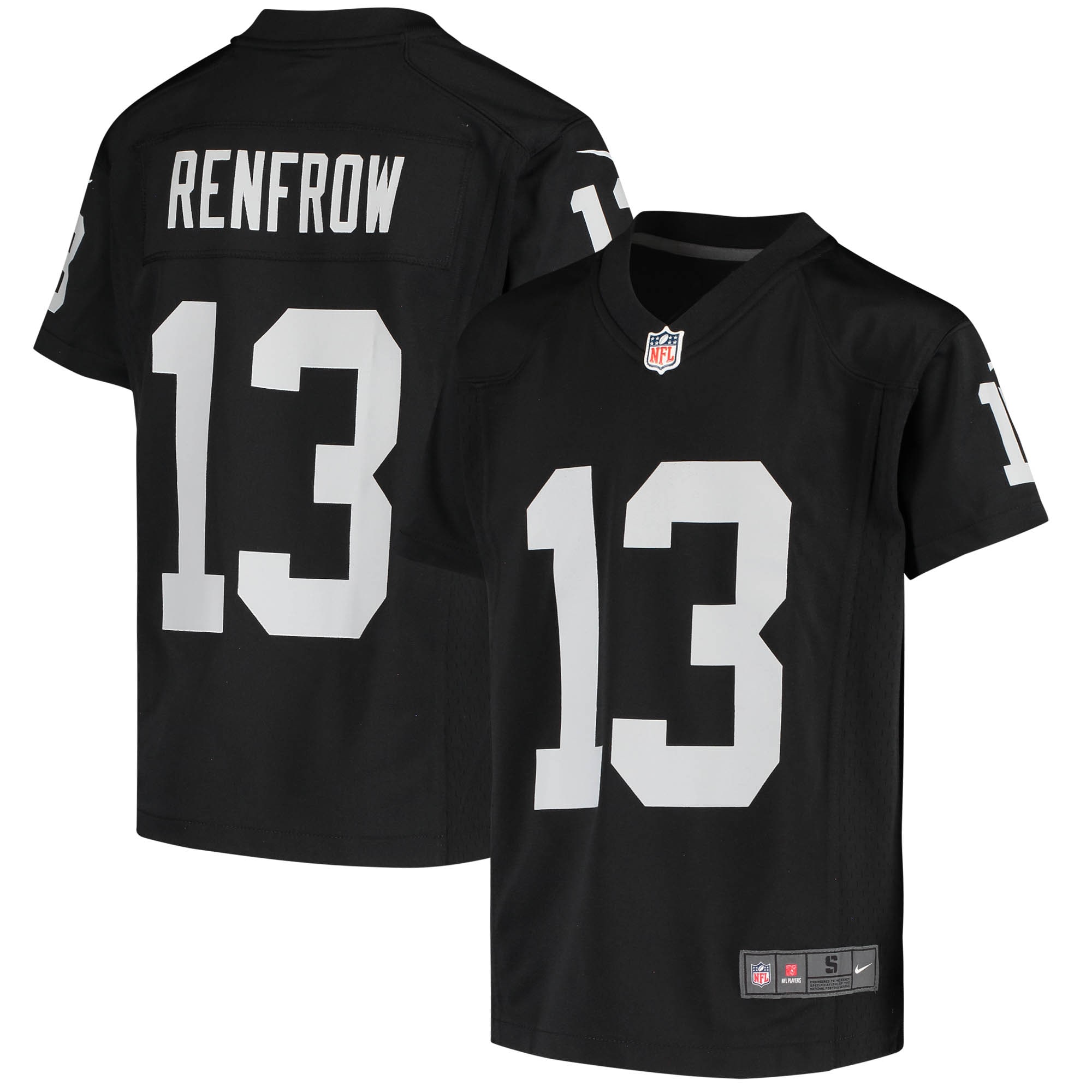 Hunter Renfrow Las Vegas Raiders Nike Youth Game Jersey - Black - vstockx