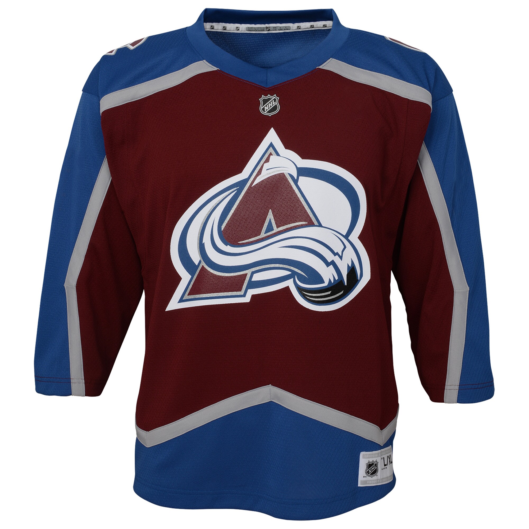 Colorado Avalanche Youth Home Blank Replica Jersey - Burgundy - vstockx