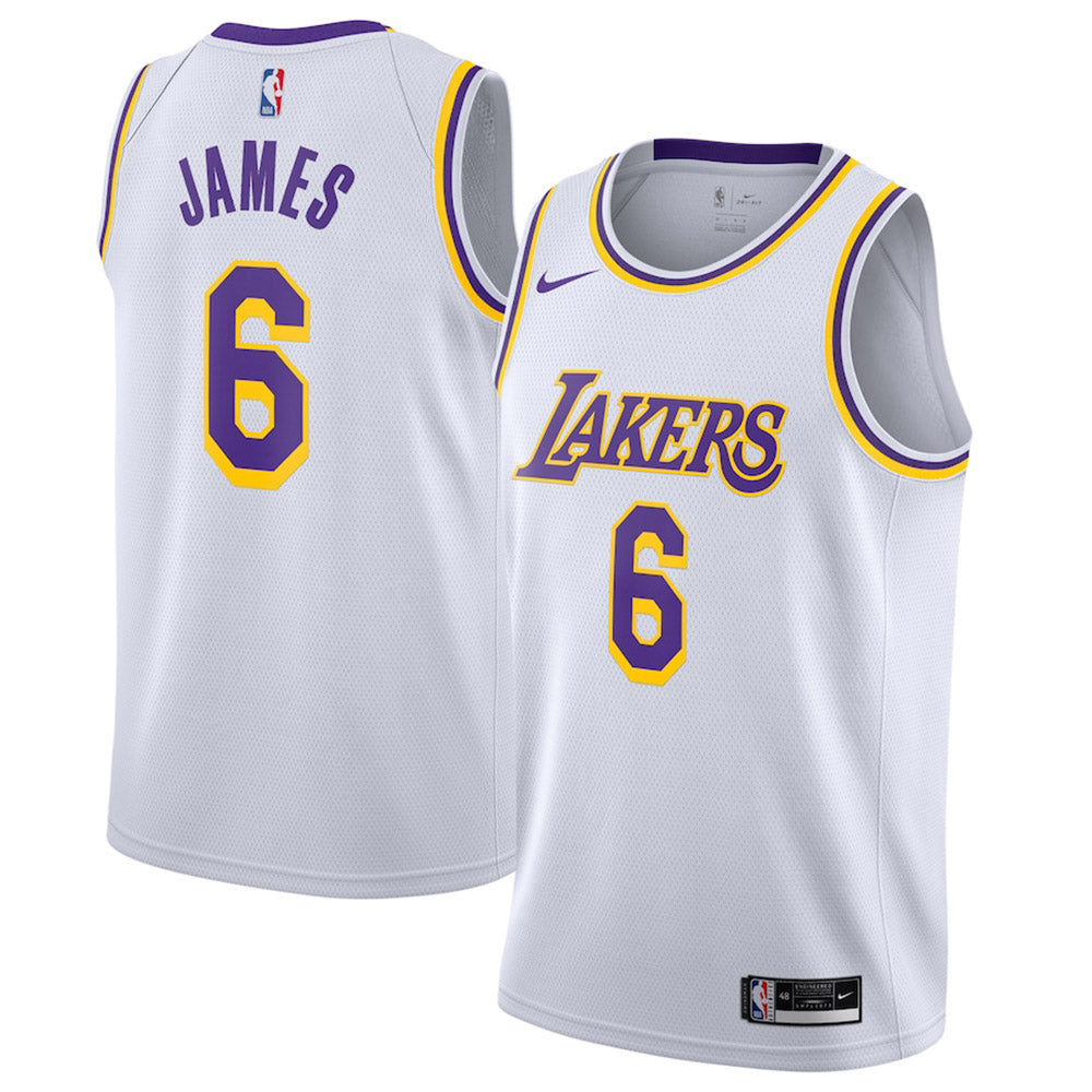 Youth Los Angeles Lakers LeBron James Association Jersey - White - vstockx