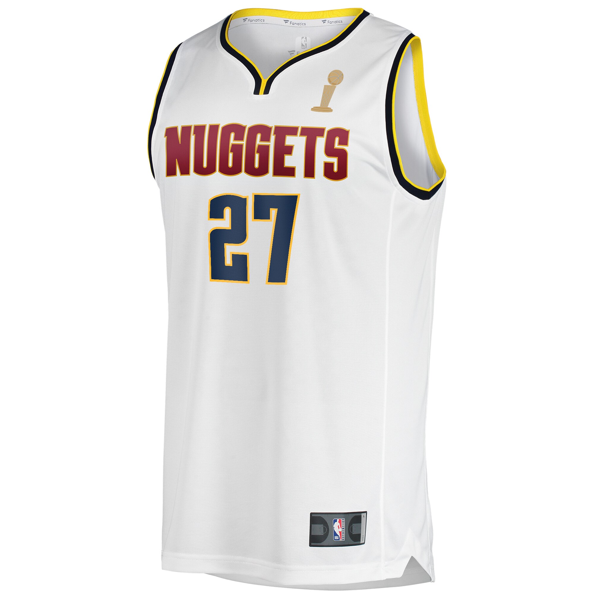 Jamal Murray Denver Nuggets Fanatics Branded Youth White 2023 NBA Finals Champions Fast Break Player Jersey - Association Edition - vstockx