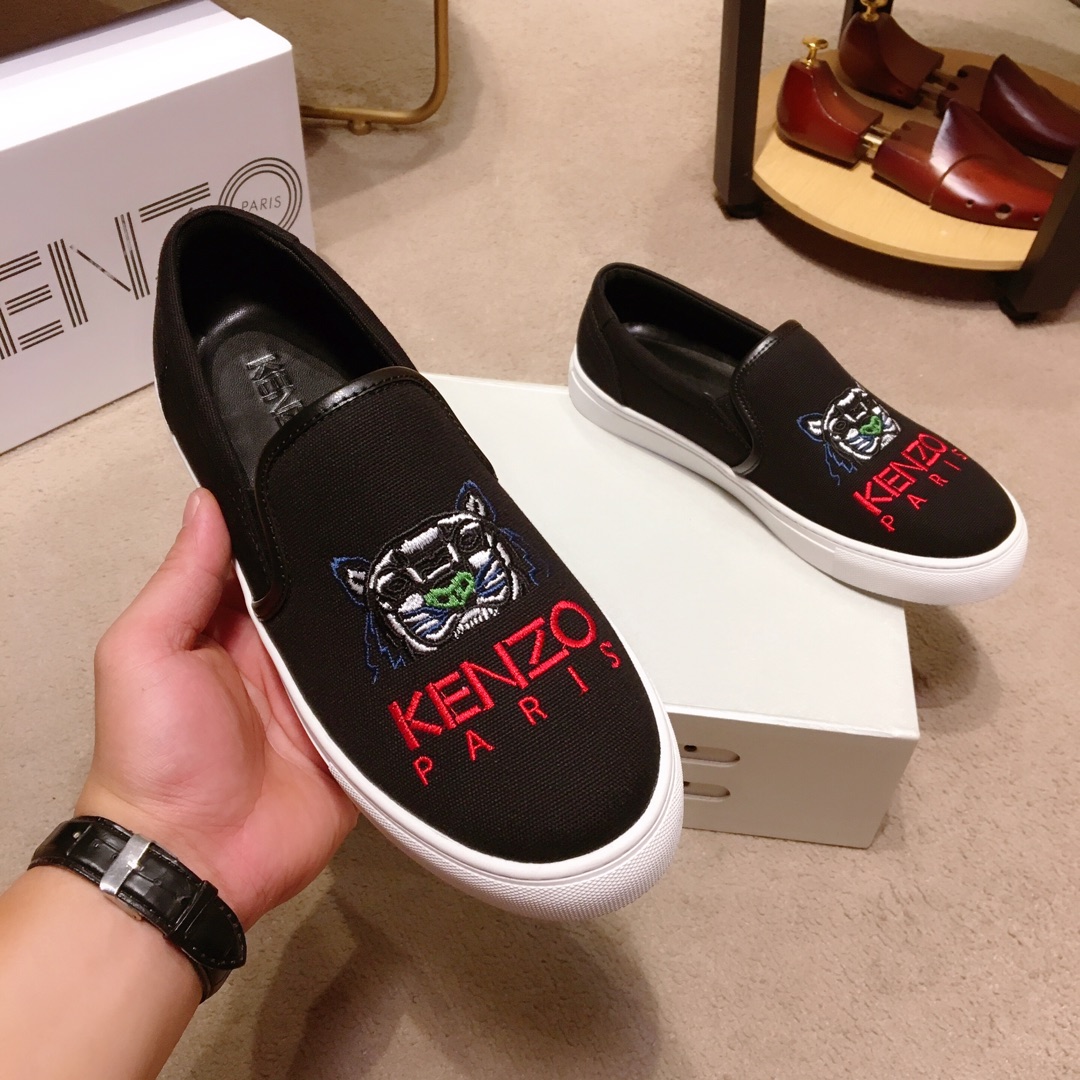 Kenzo K-SKATE Tiger canvas slip-on sneakers 18 - vstockx