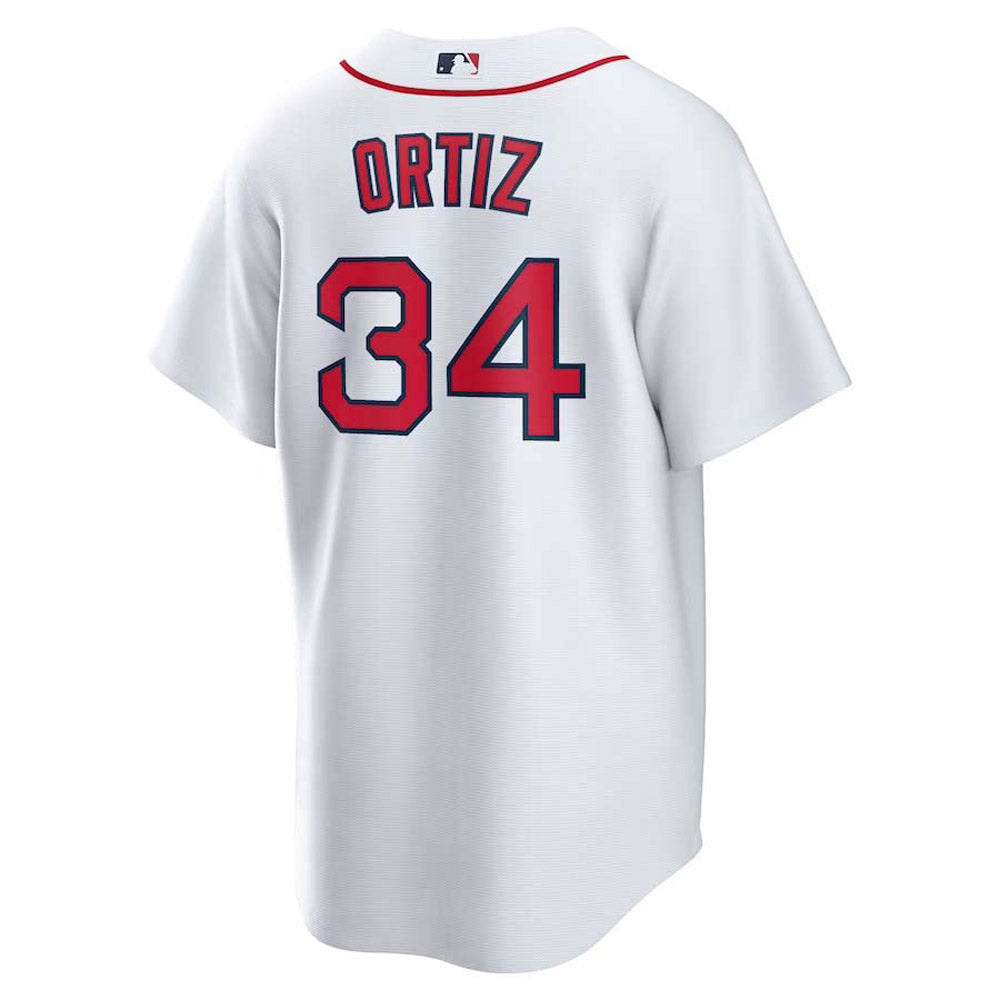 Men's Boston Red Sox David Ortiz Replica Home Jersey - White - vstockx