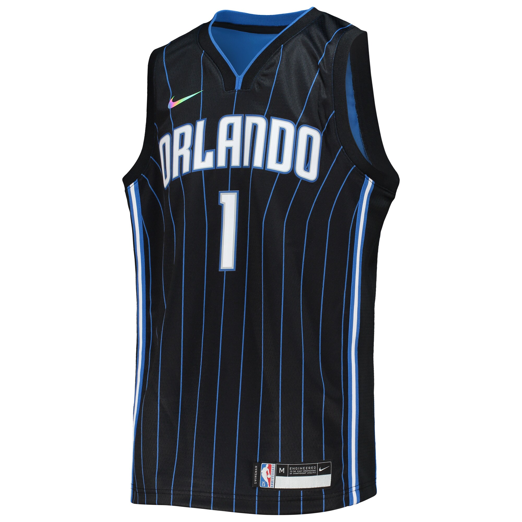 Jonathan Isaac Orlando Magic Nike Youth 2021/22 Diamond Swingman Jersey - Icon Edition - Black - vstockx