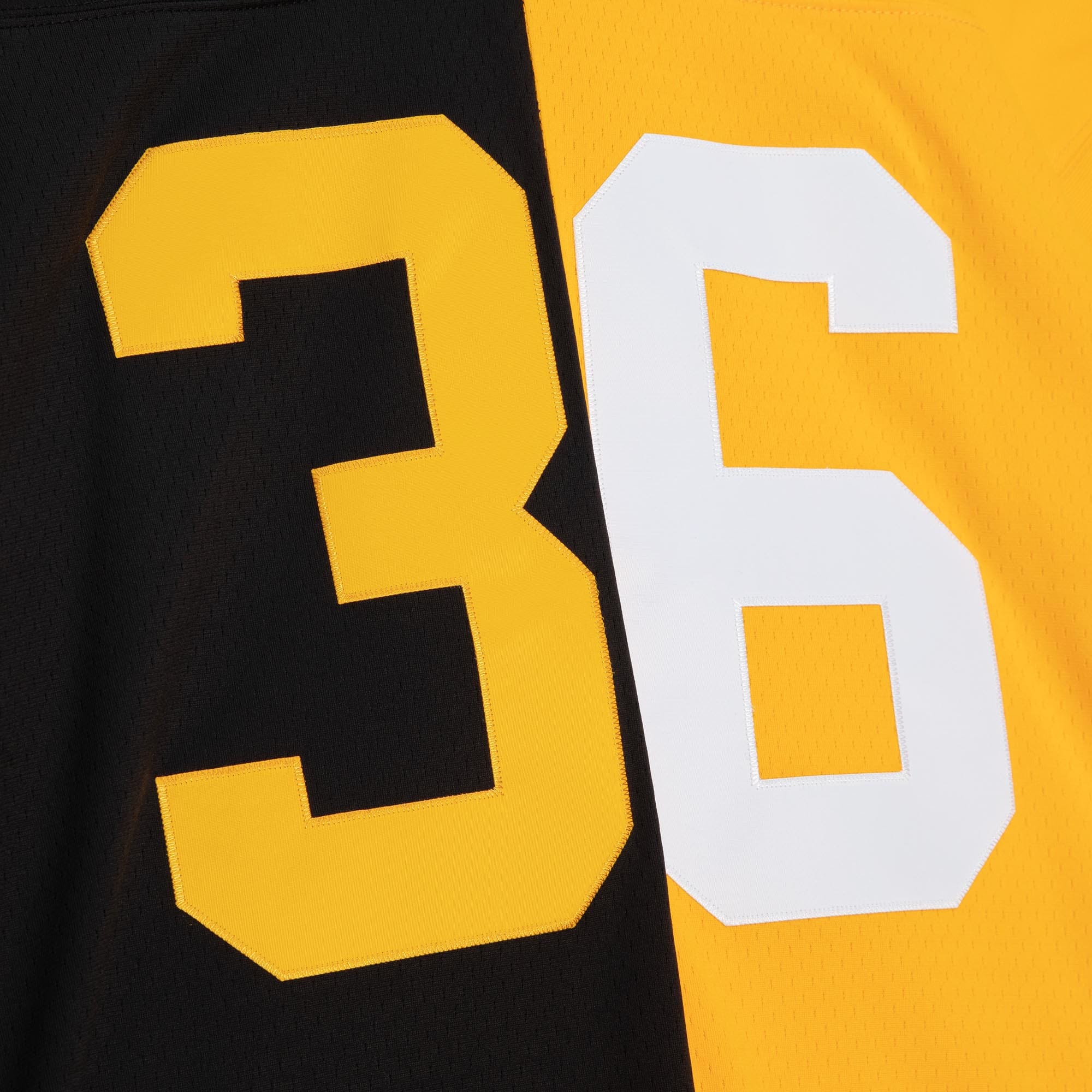 Jerome Bettis Pittsburgh Steelers Mitchell & Ness Big & Tall Split Legacy Retired Player Replica Jersey - Black/Gold - vstockx