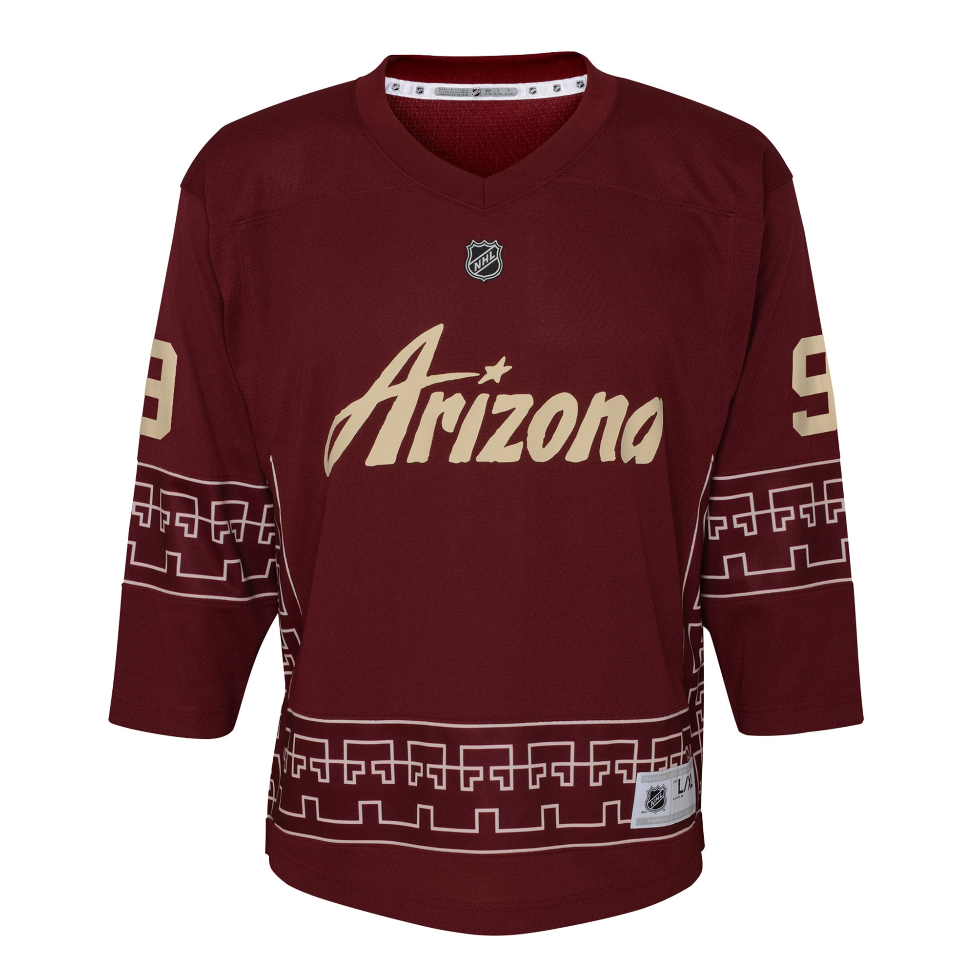 Clayton Keller Arizona Coyotes Youth Alternate 2022/23 Replica Player Jersey - Garnet - vstockx