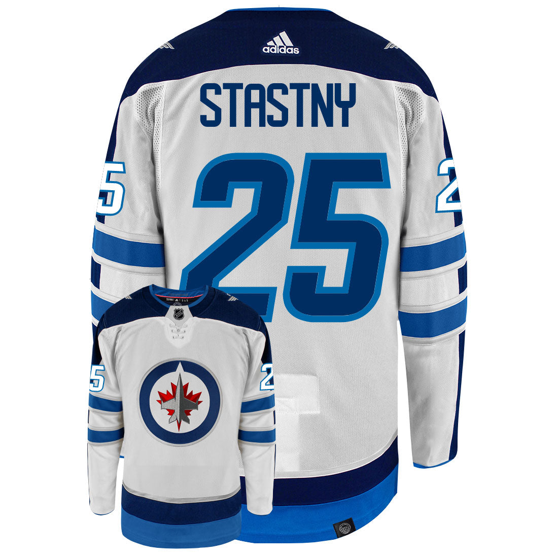 Paul Stastny Winnipeg Jets Adidas Primegreen Authentic NHL Hockey Jersey - vstockx