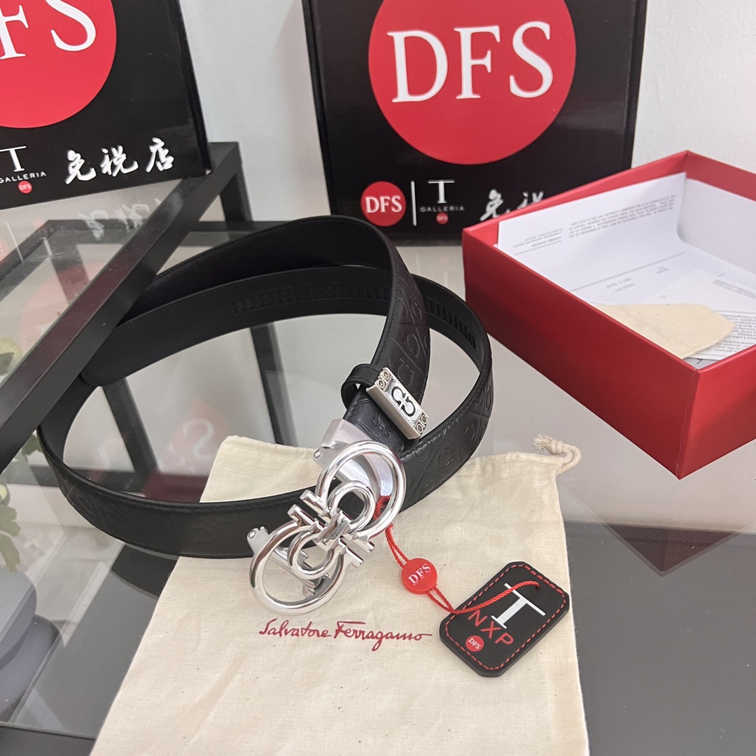 Streetwear Belt Ferragamo 320255 size:3.5cm - vstockx