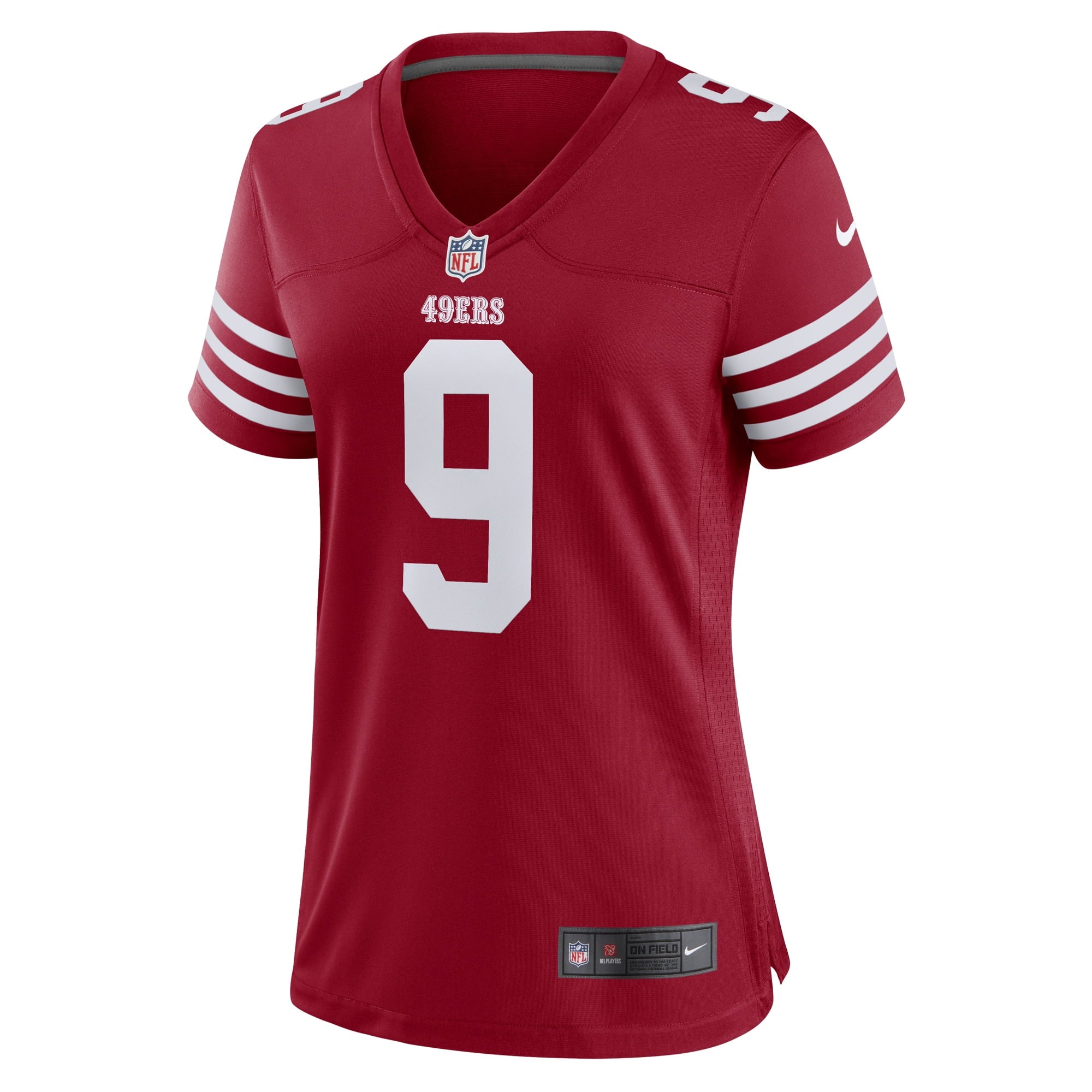 Women's Nike Brayden Willis Scarlet San Francisco 49ers Team Game Jersey - vstockx