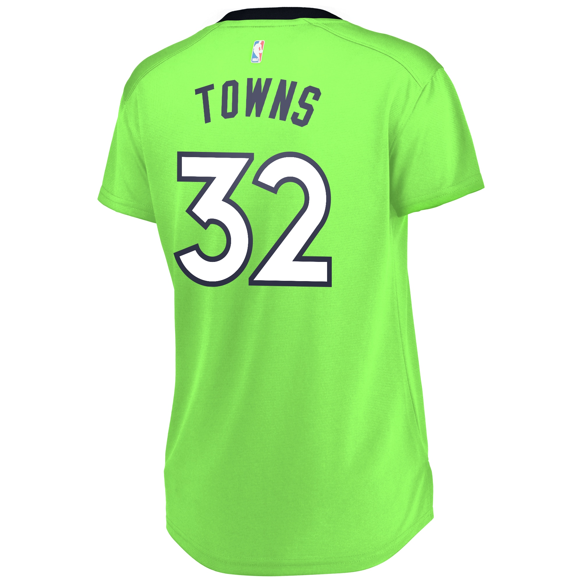 Karl-Anthony Towns Minnesota Timberwolves Fanatics Branded Women's Fast Break Replica Statement Edition Jersey - Neon Green - vstockx