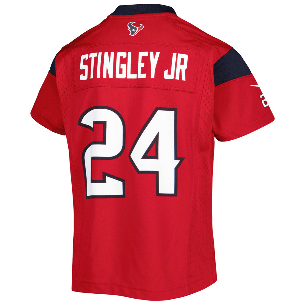 Youth Houston Texans Derek Stingley Jr. Game Jersey Red - vstockx