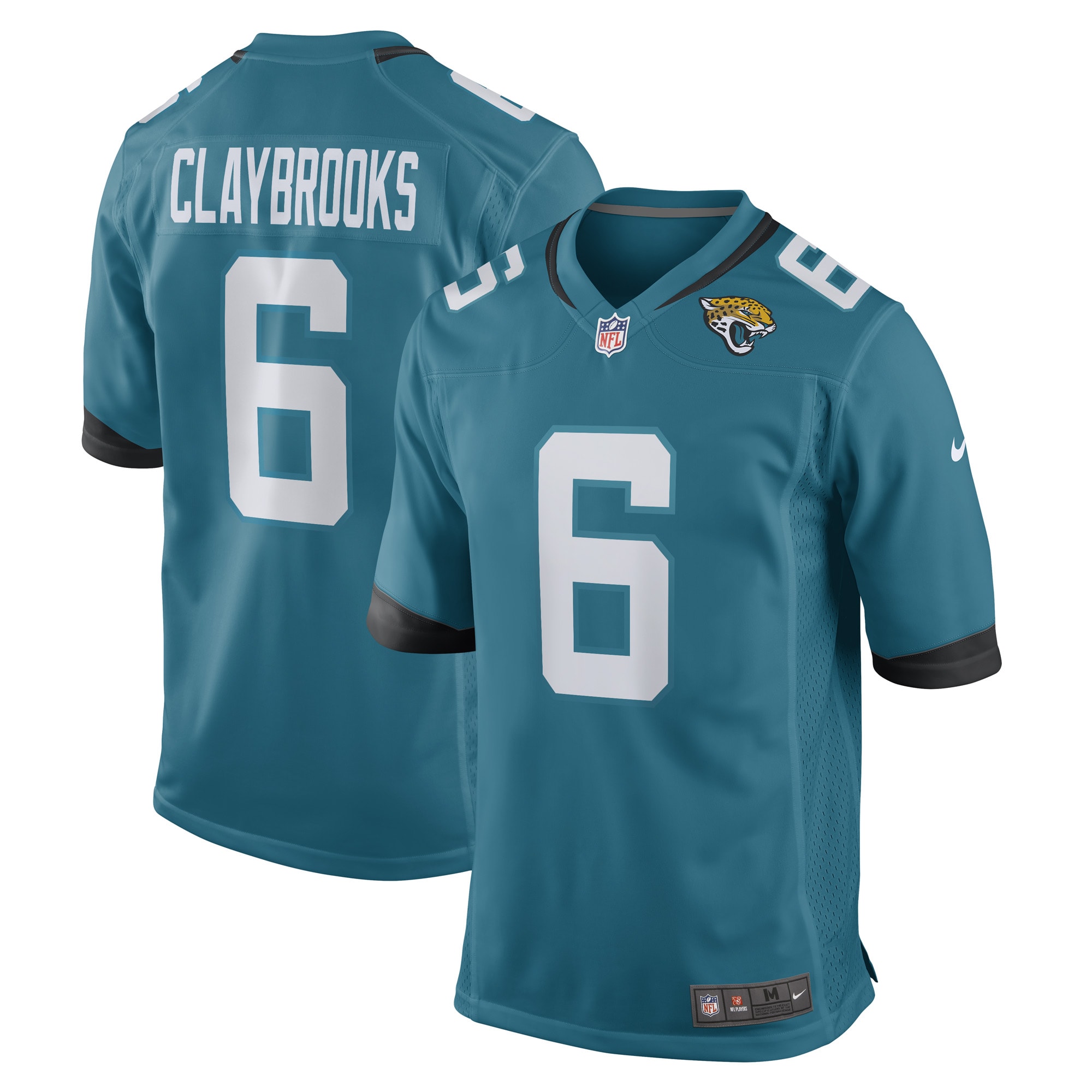 Chris Claybrooks Jacksonville Jaguars Nike Game Player Jersey - Teal - vstockx