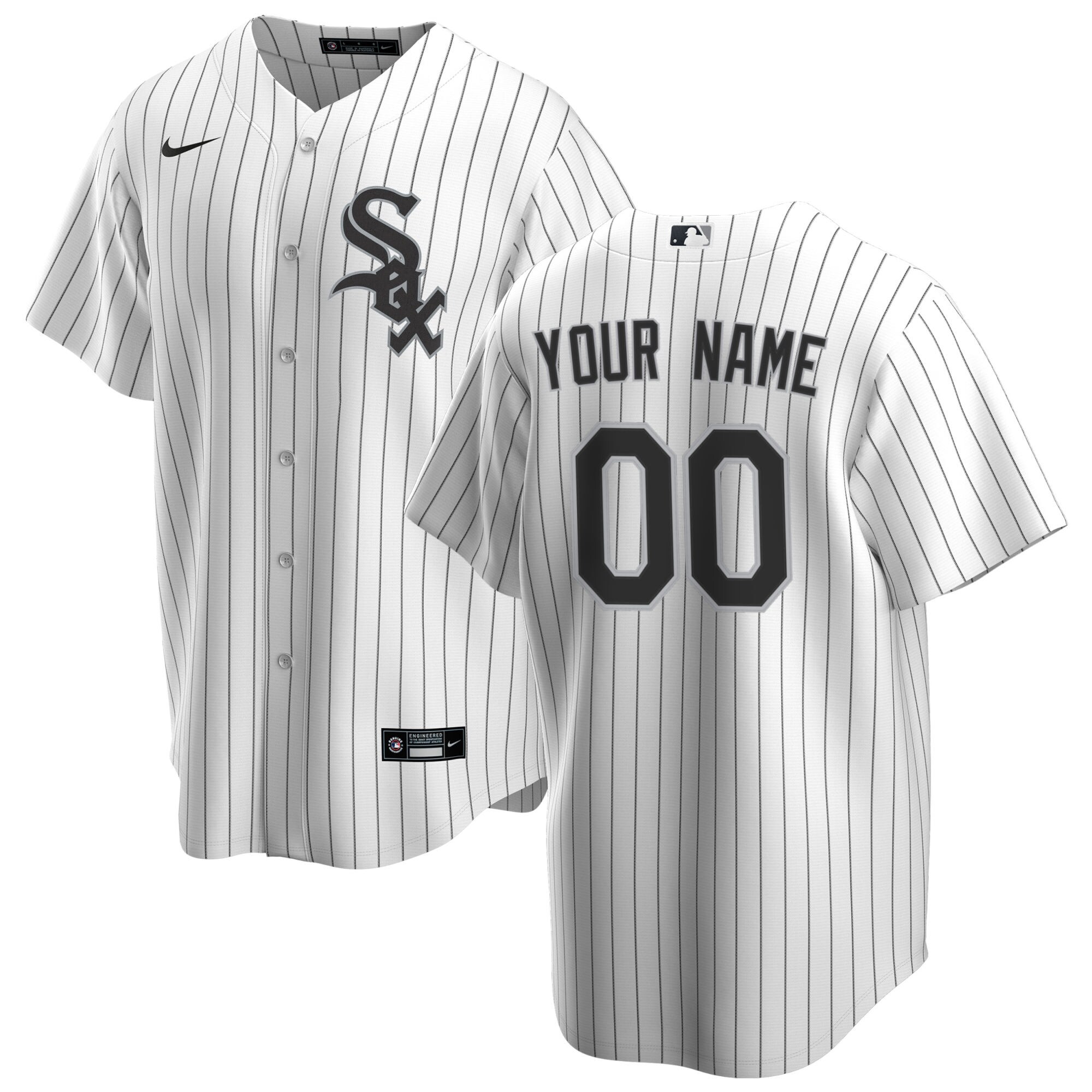 Chicago White Sox Nike Home Replica Custom Jersey - White - vstockx