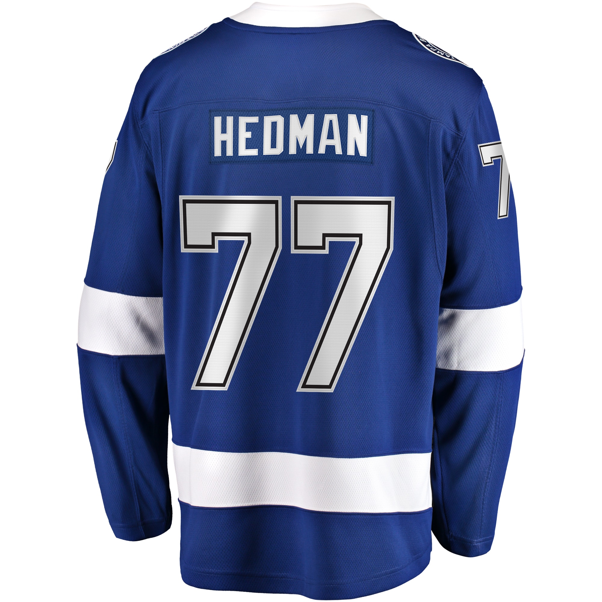 Victor Hedman Tampa Bay Lightning Fanatics Branded Home Premier Breakaway Player Jersey - Blue - vstockx