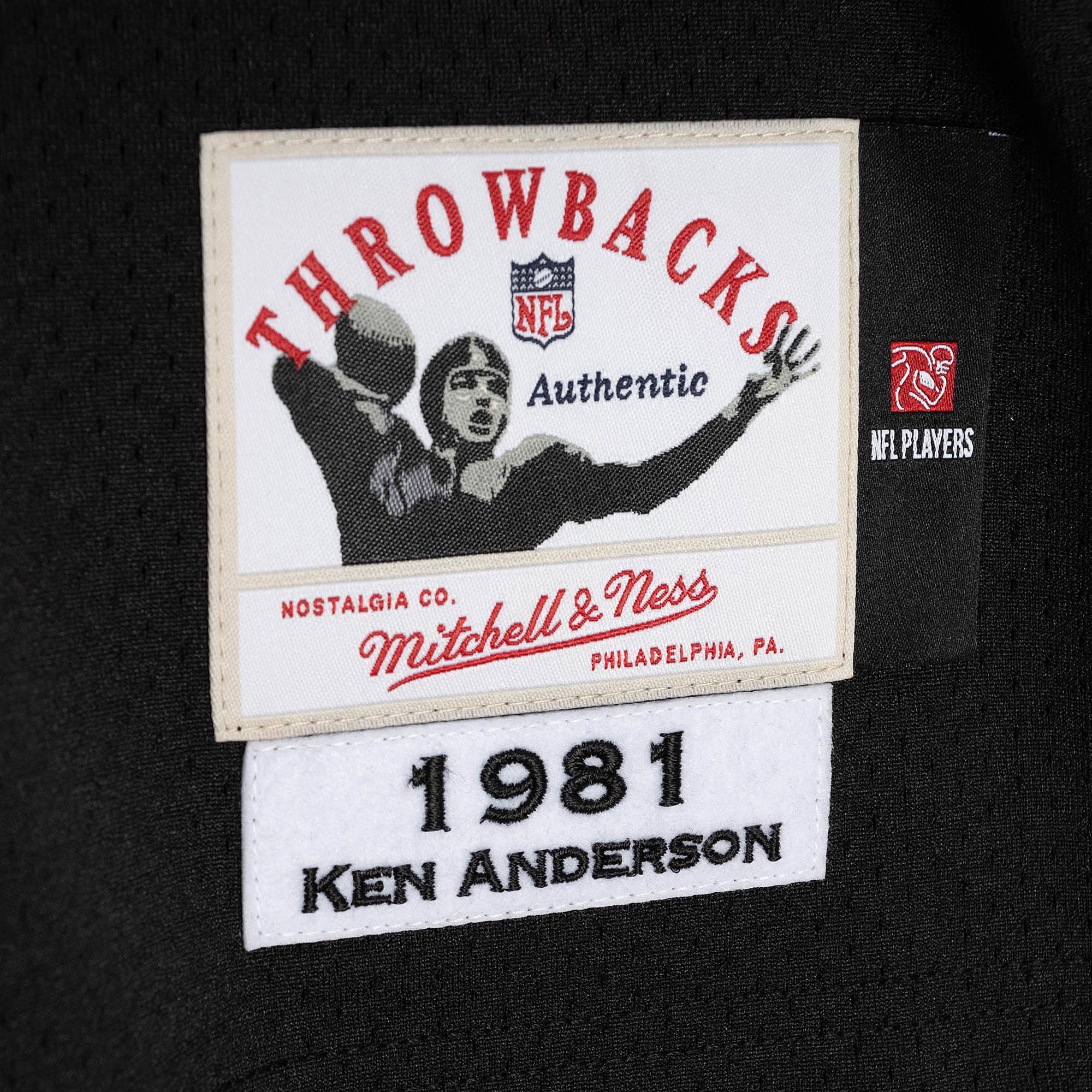 Ken Anderson Cincinnati Bengals Mitchell & Ness 1981 Authentic Retired Player Jersey - Black - vstockx