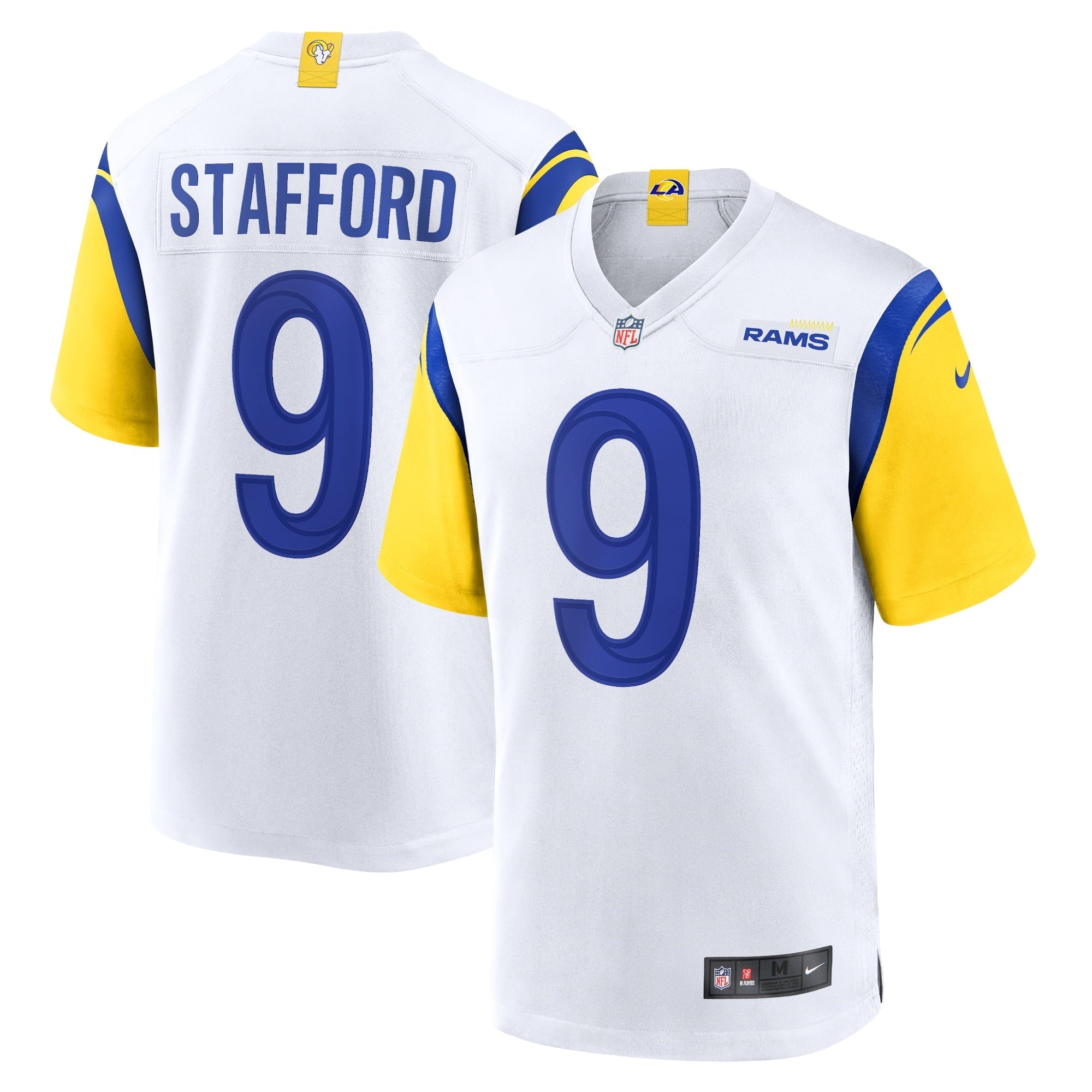 Men's Nike Matthew Stafford White Los Angeles Rams Alternate Player Game Jersey - vstockx