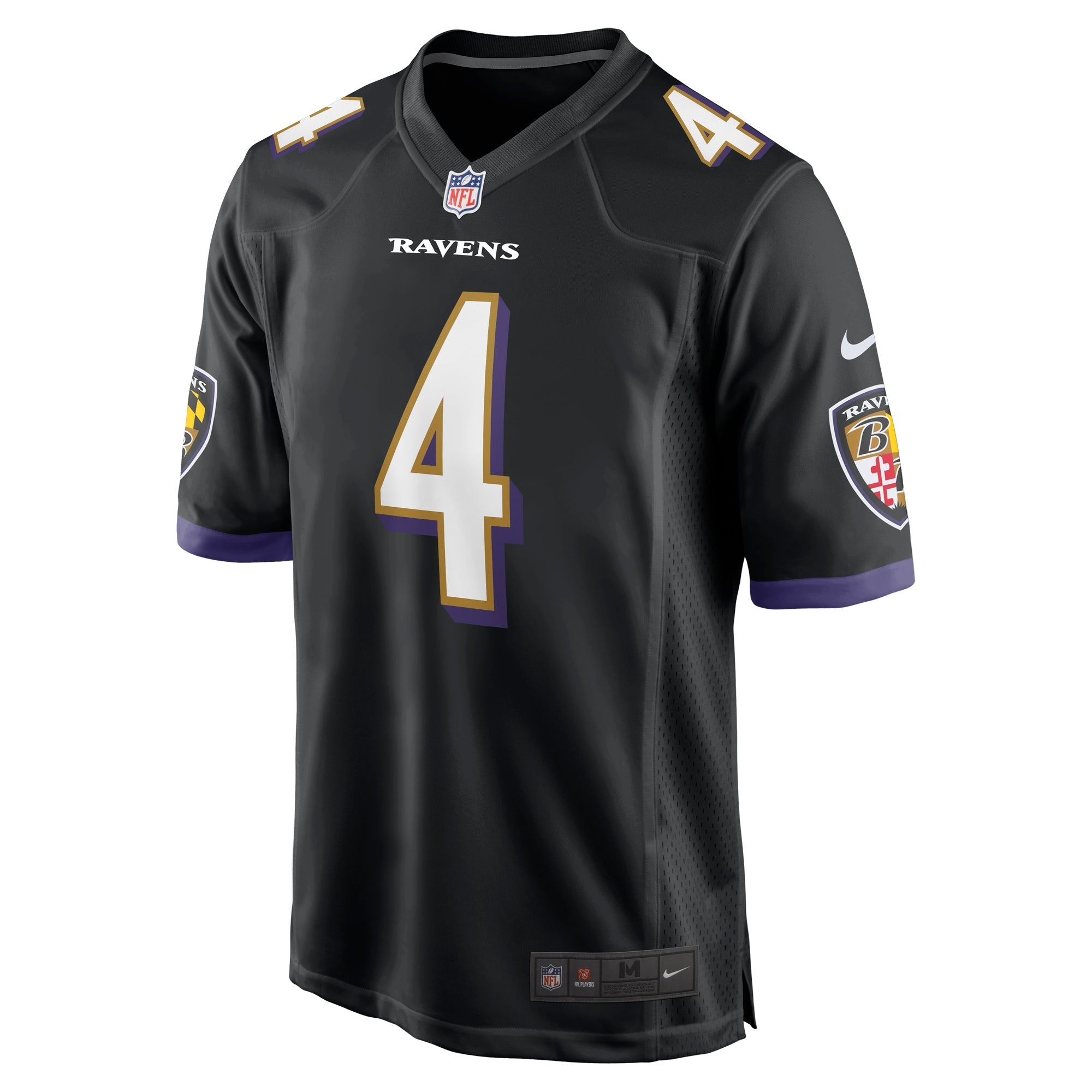 Men's Nike Zay Flowers Black Baltimore Ravens Team Game Jersey - vstockx