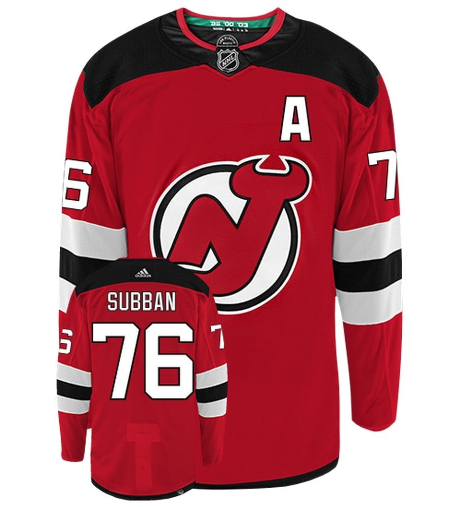 PK Subban New Jersey Devils Adidas Primegreen Authentic NHL Hockey Jersey - vstockx