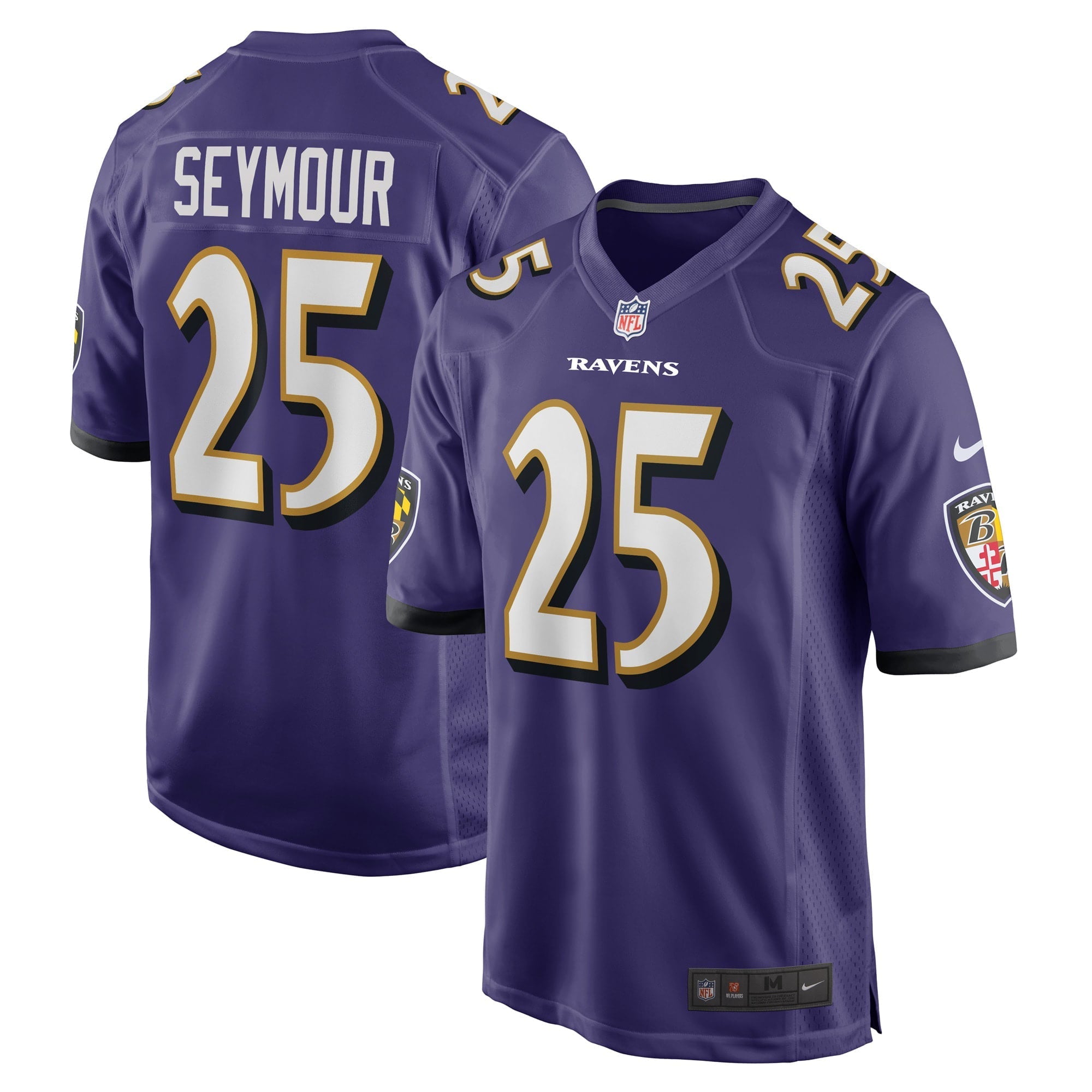Men's Nike Kevon Seymour Purple Baltimore Ravens Game Player Jersey - vstockx