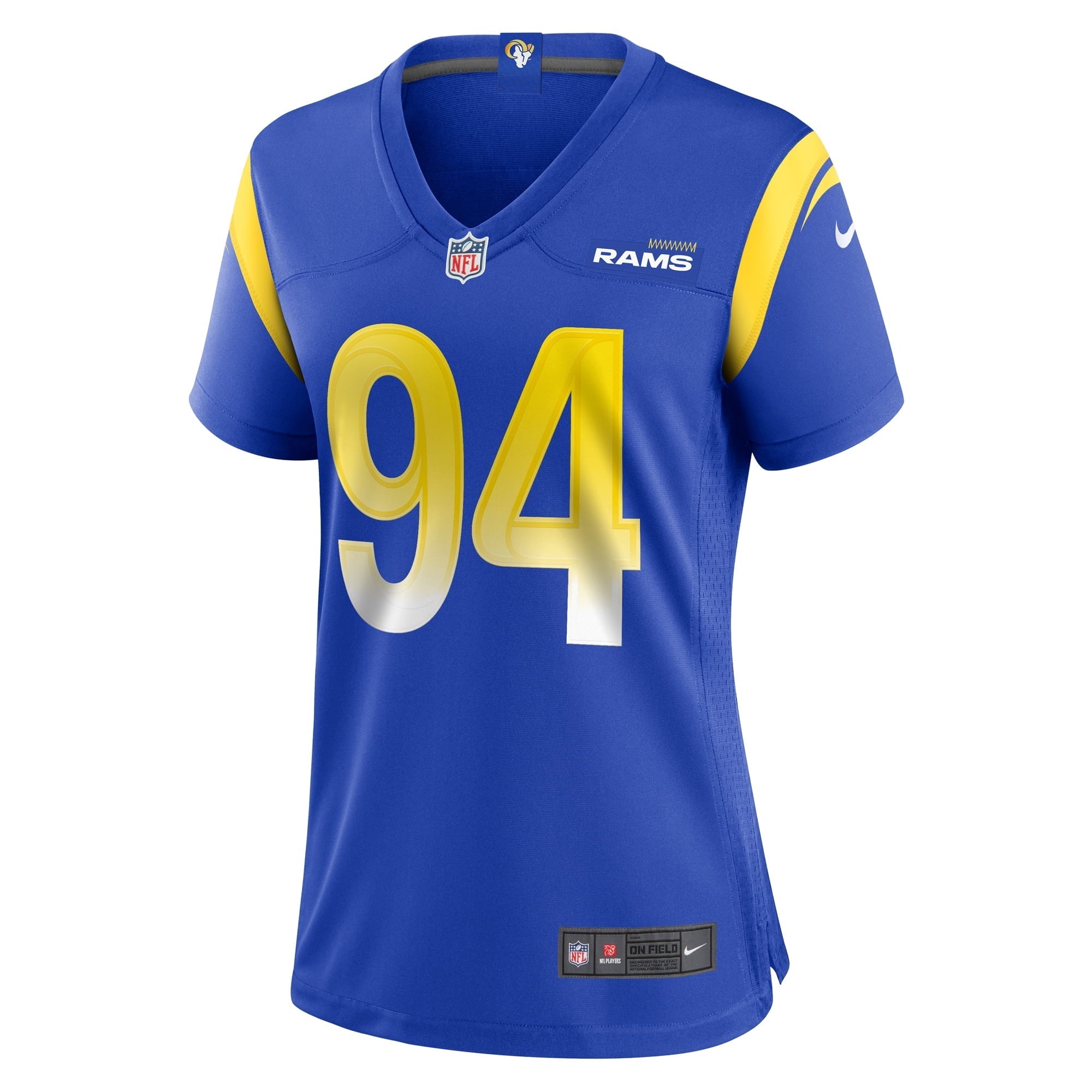 Women's Nike Desjuan Johnson Royal Los Angeles Rams Home Game Jersey - vstockx