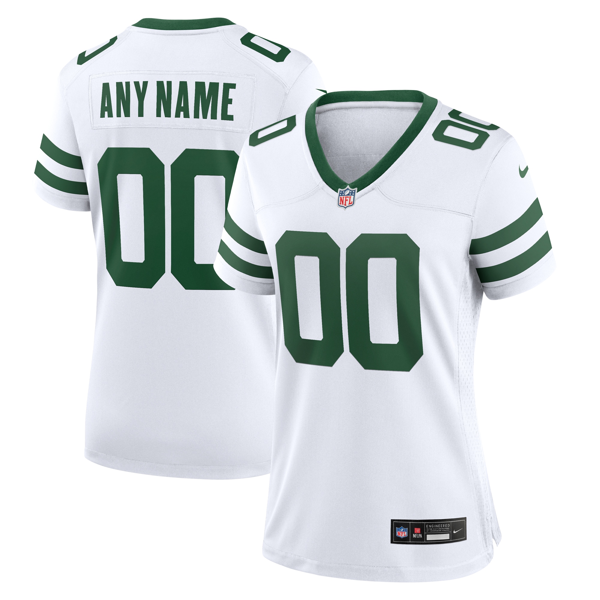 New York Jets Nike Women's Legacy Custom Game Jersey - White - vstockx