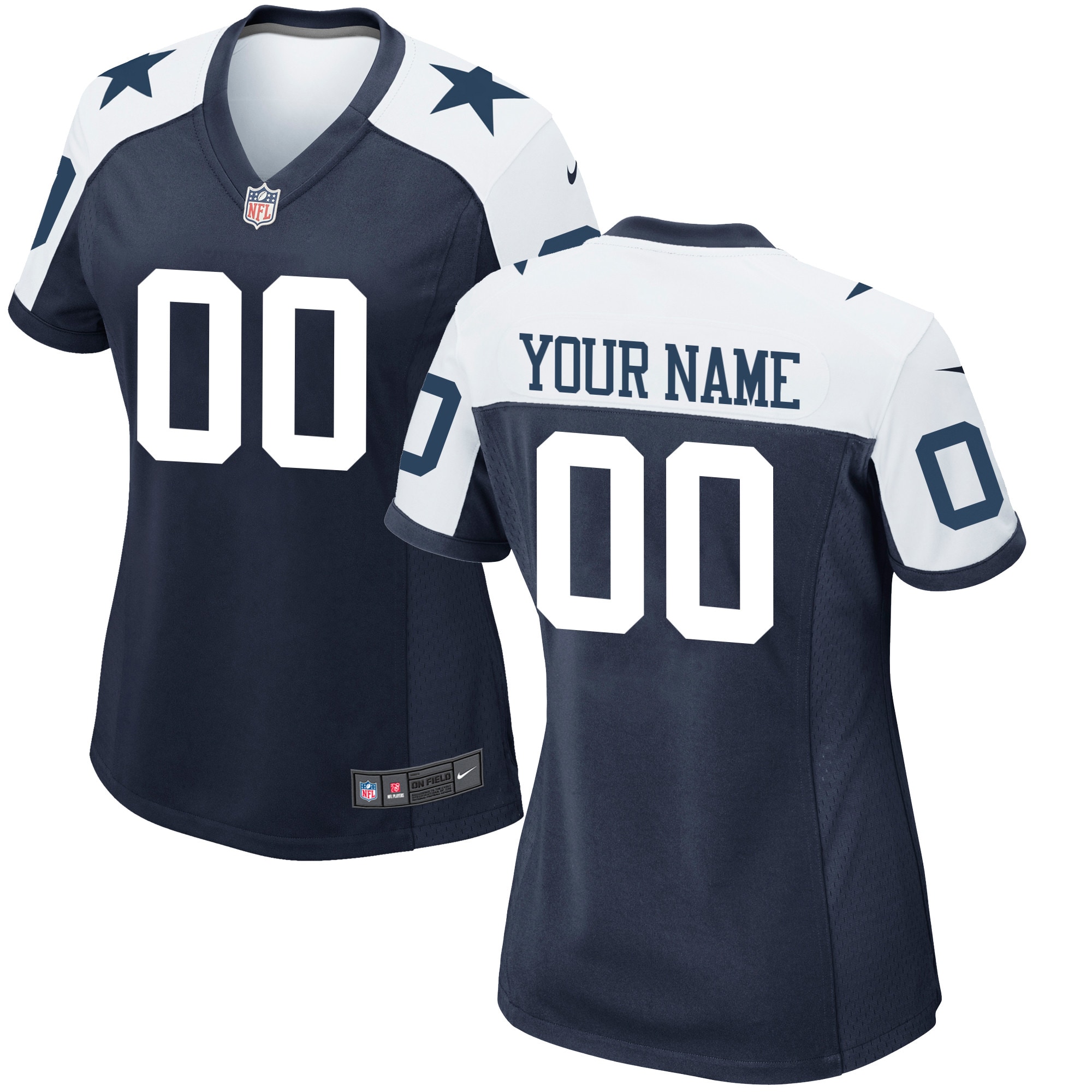 Dallas Cowboys Nike Women's Alternate Custom Game Jersey - Navy - vstockx