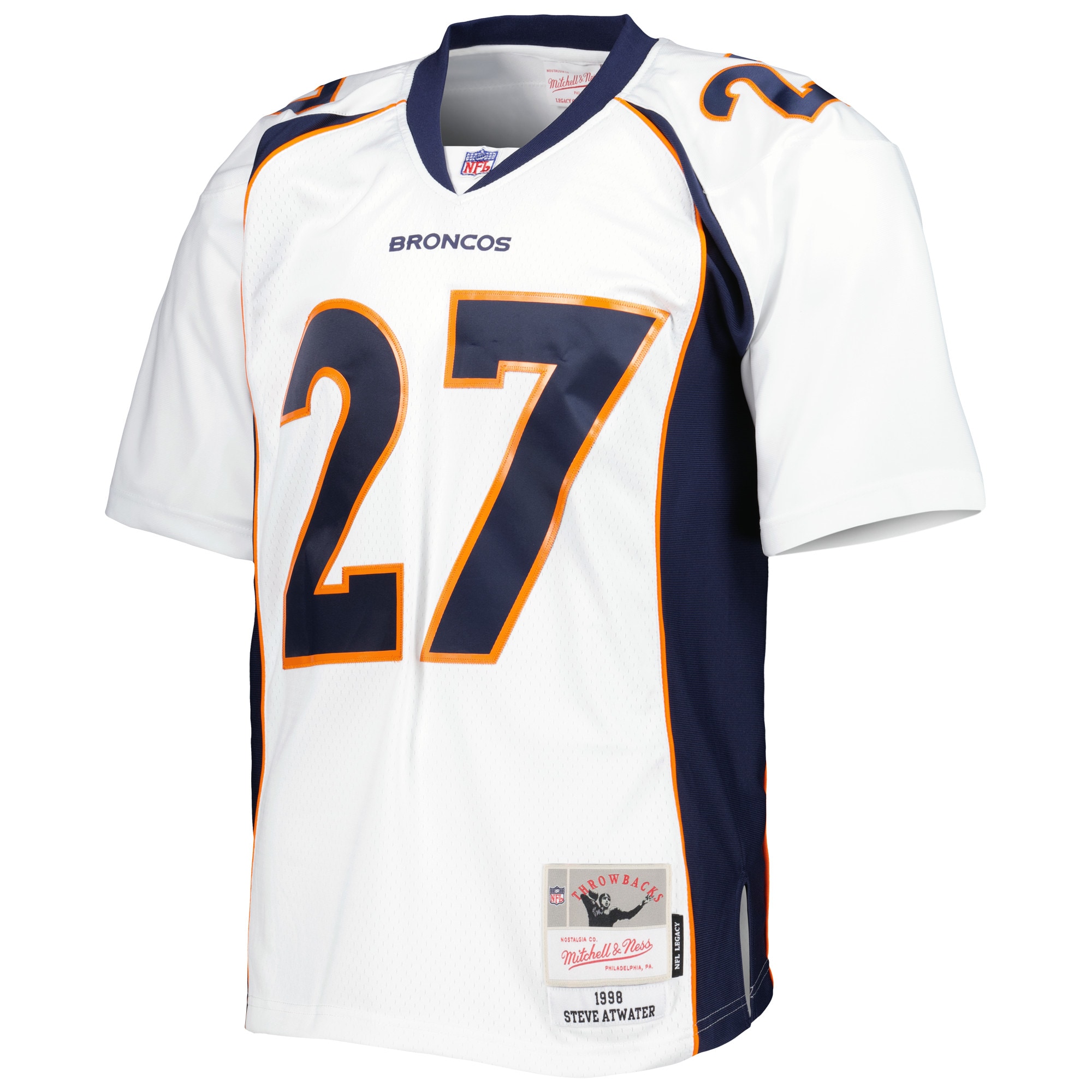 Steve Atwater Denver Broncos Mitchell & Ness Legacy Replica Jersey - White - vstockx
