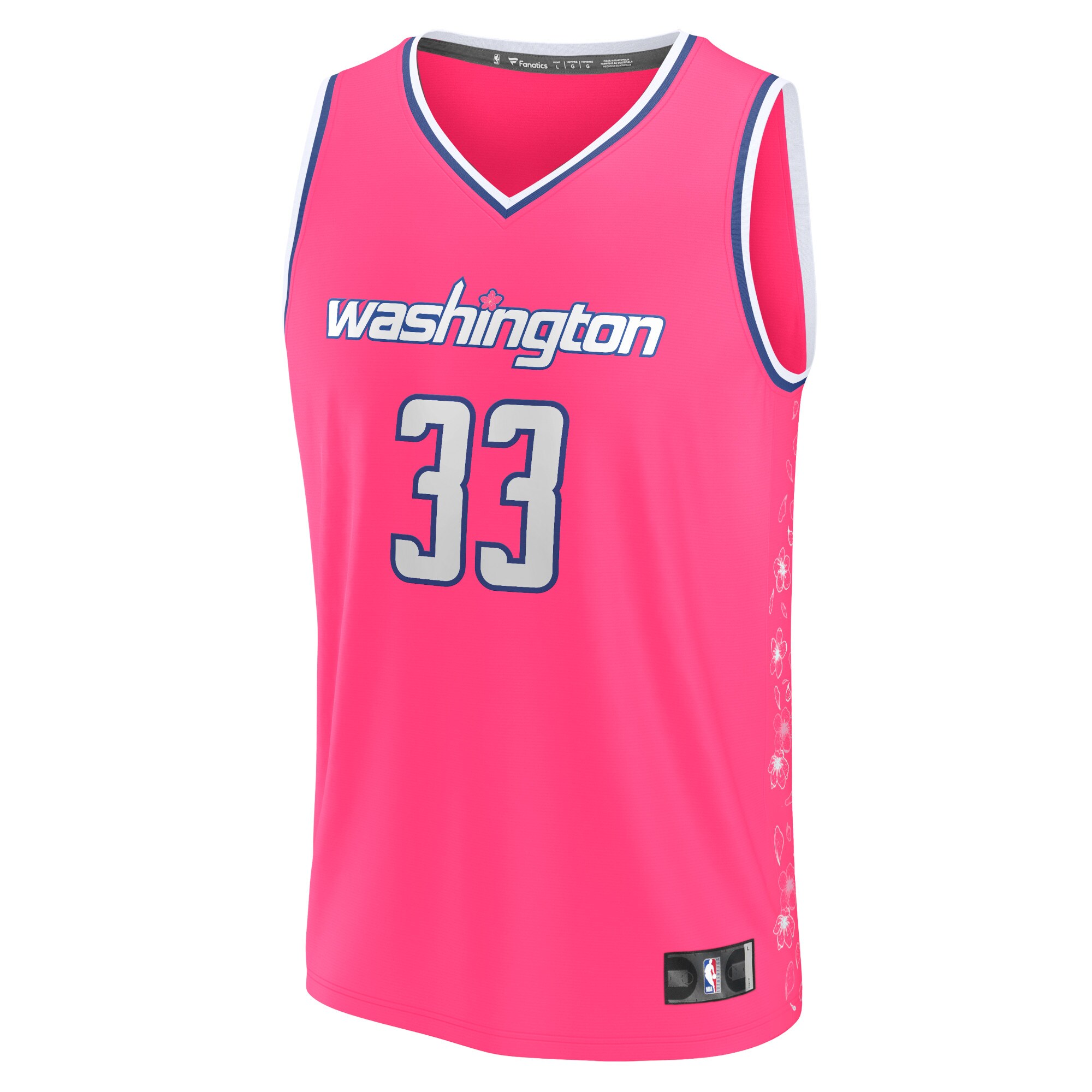 Kyle Kuzma Washington Wizards Fanatics Branded 2022/23 Fastbreak Jersey - City Edition - Pink - vstockx