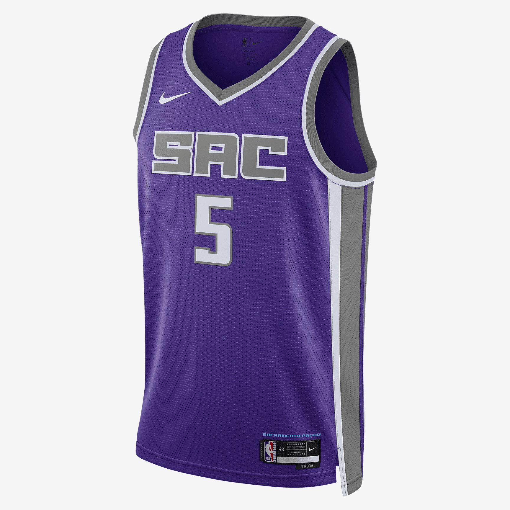 Sacramento Kings Icon Edition 2022/23 Nike Dri-FIT NBA Swingman Jersey - Field Purple - vstockx